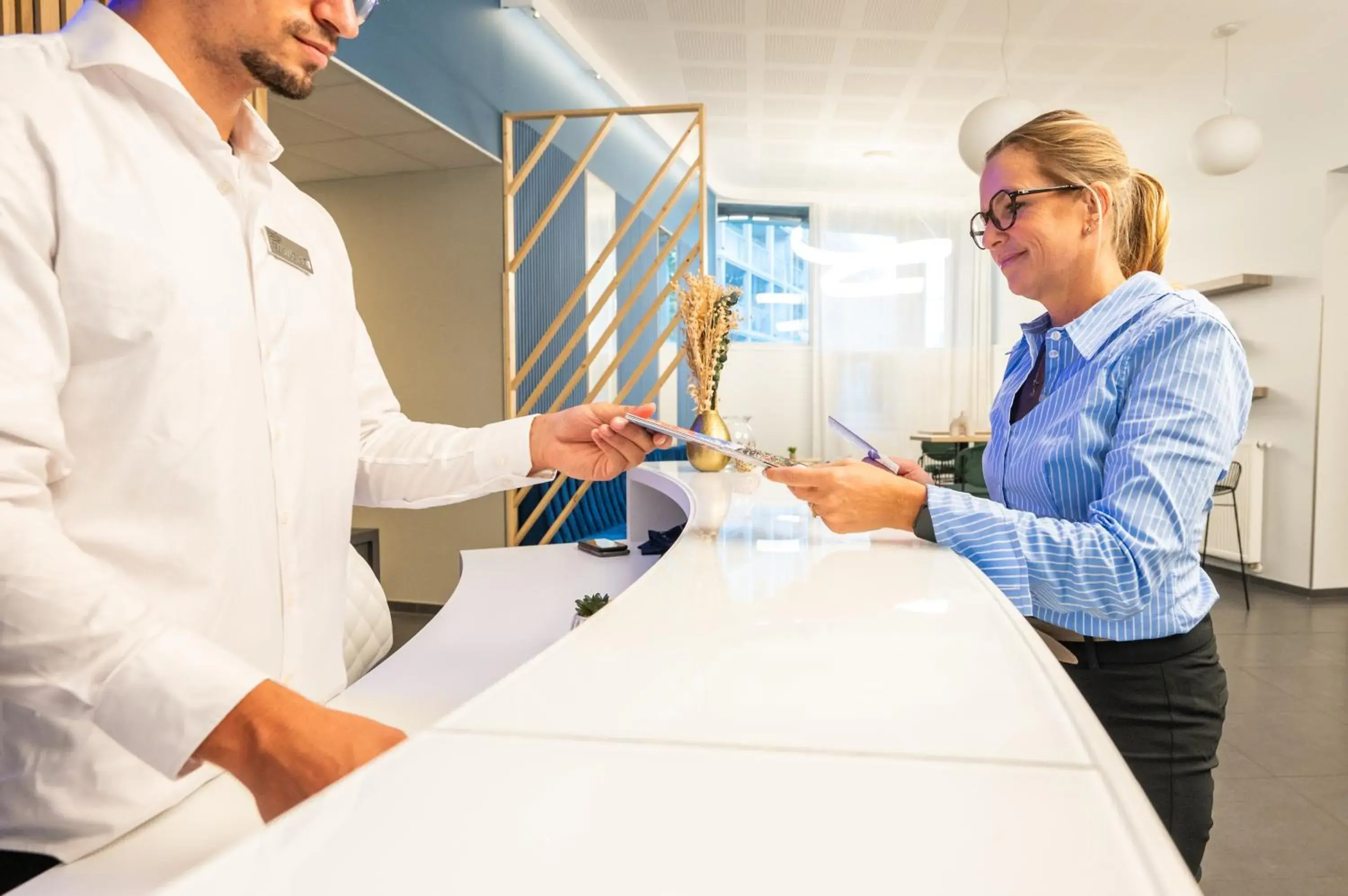 Lobby or reception in Nemea Appart Hotel Elypseo Strasbourg Port Lobby or reception in Nemea Appart Hotel Elypseo Strasbourg Port