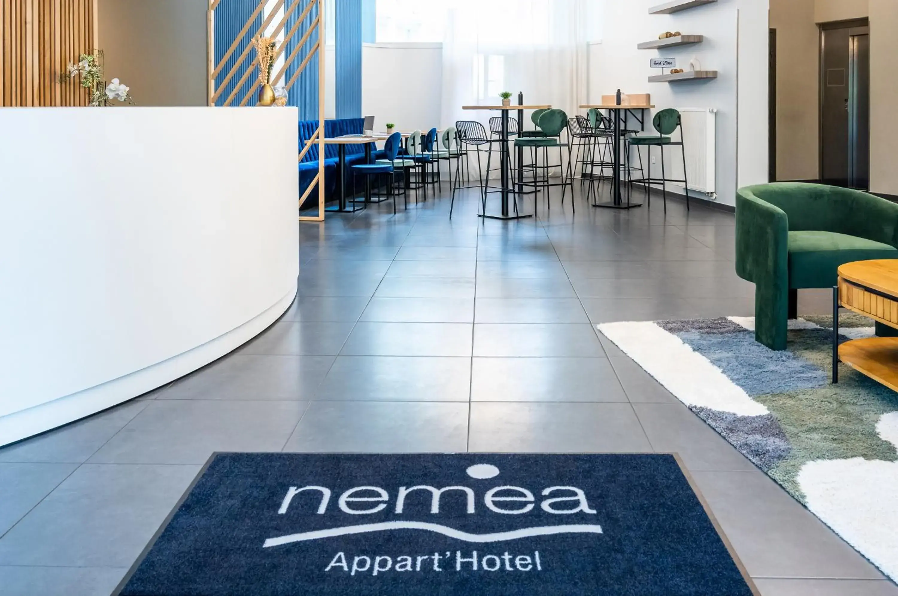 Lobby or reception in Nemea Appart Hotel Elypseo Strasbourg Port Lobby or reception in Nemea Appart Hotel Elypseo Strasbourg Port