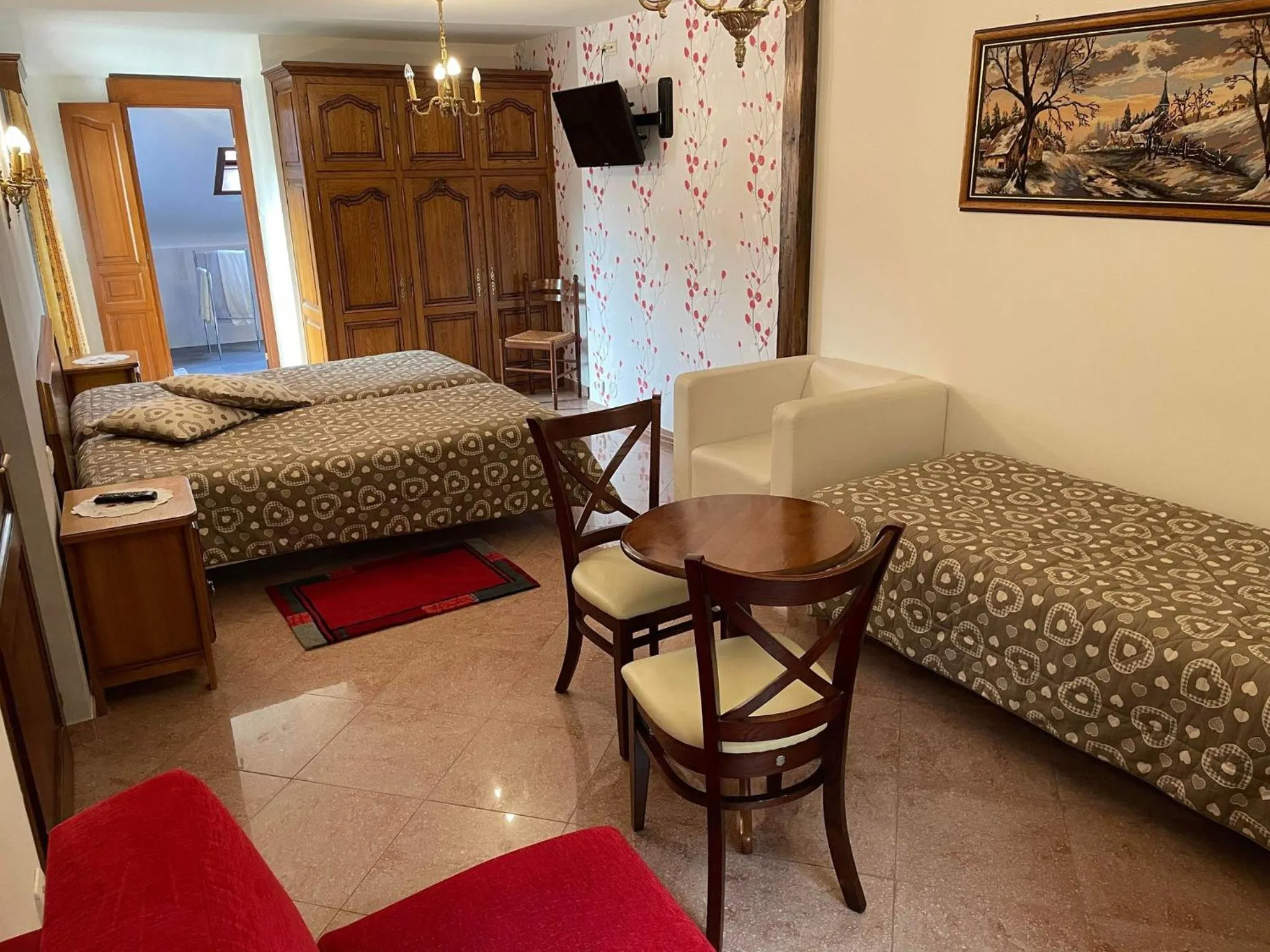 Bedroom, Bed in Hôtel Restaurant À la ville de Nancy