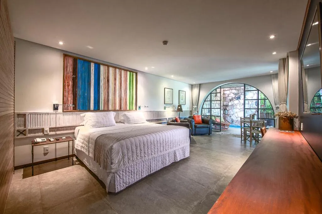 Bed in Hotel Canto das Águas - Roteiro de Charme