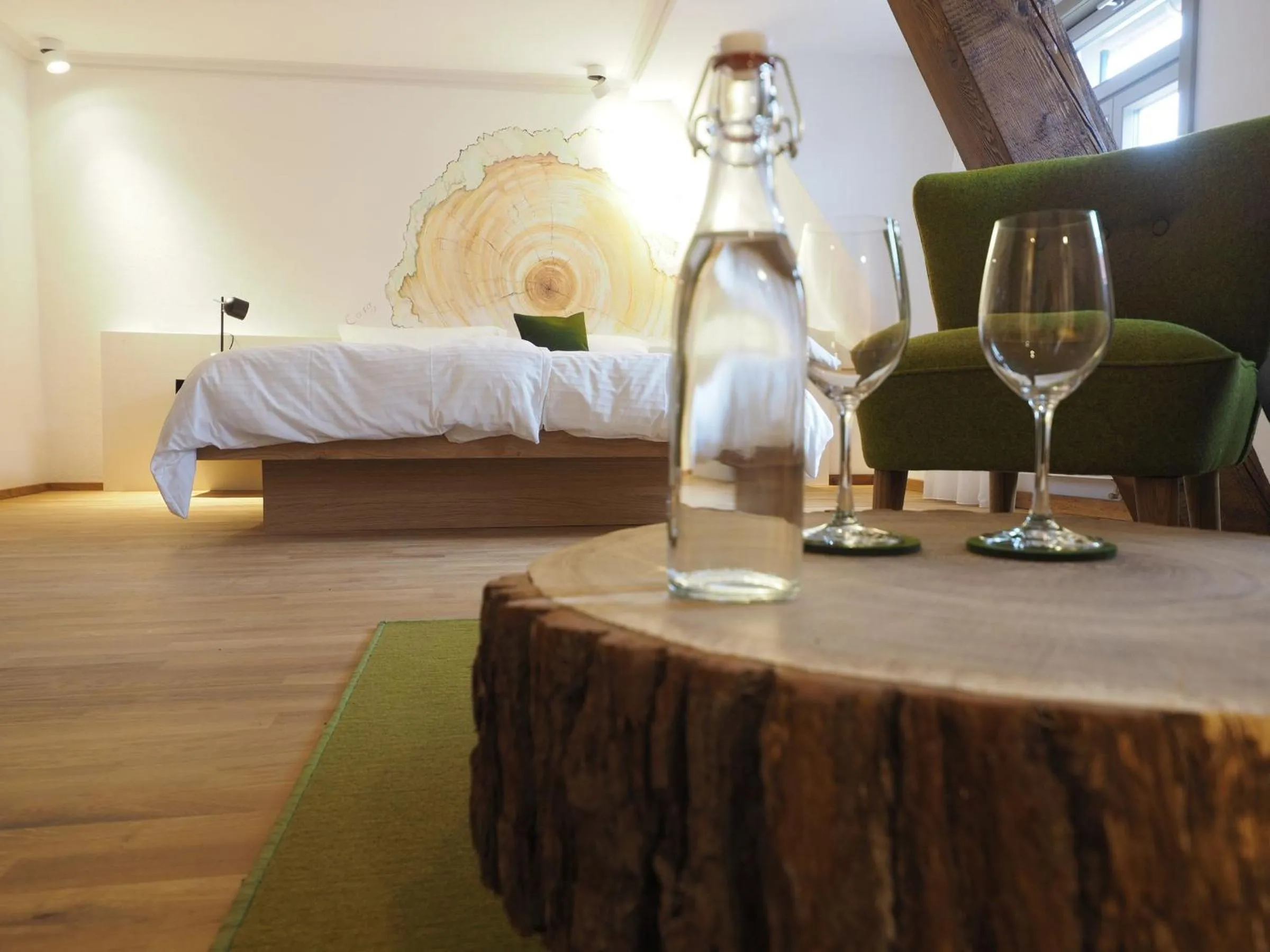 Bedroom, Bed in Gasthaus Schwanen