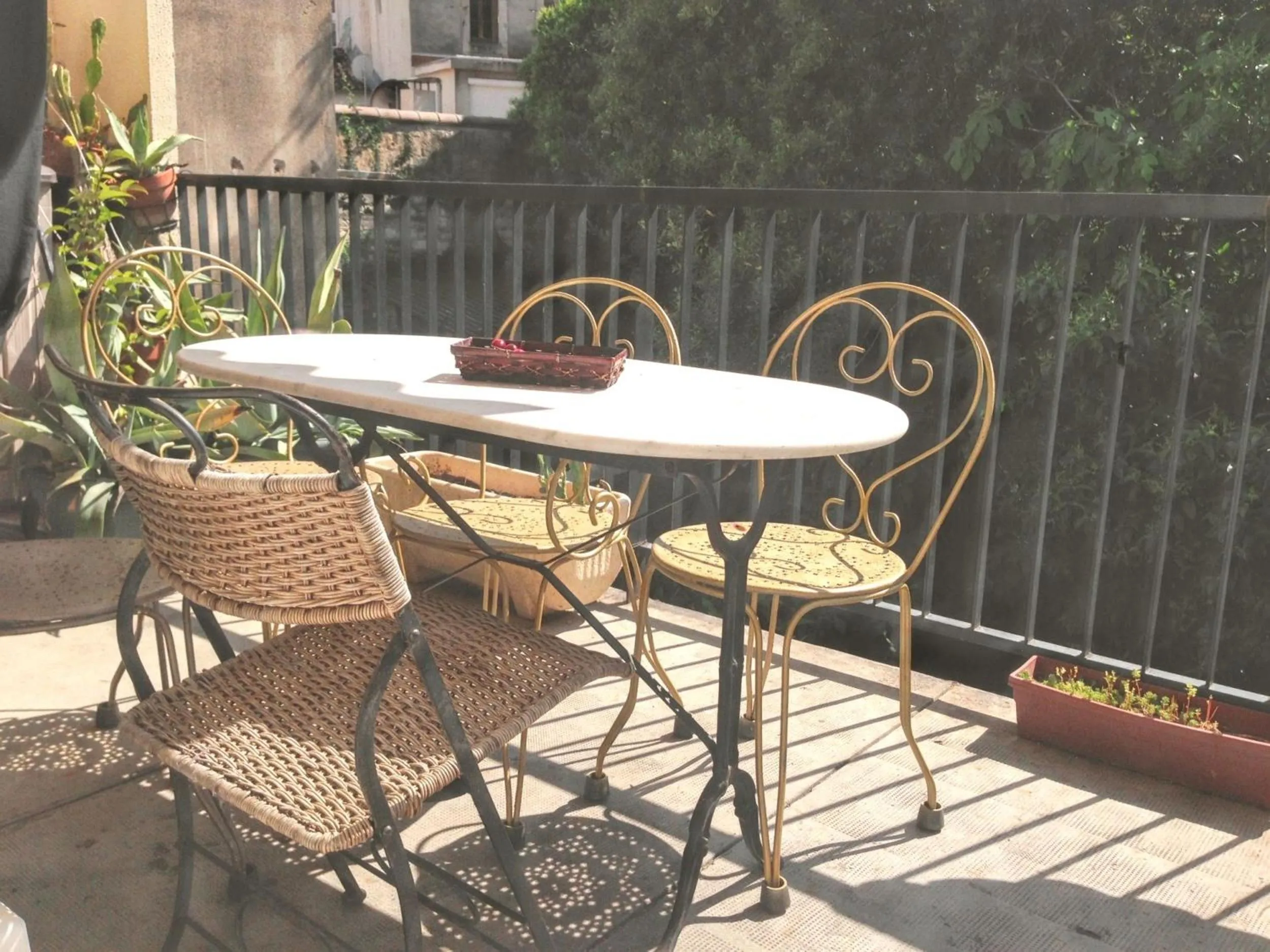Balcony/Terrace in Appartement spacieux à Montpellier avec jardin, 78 m²