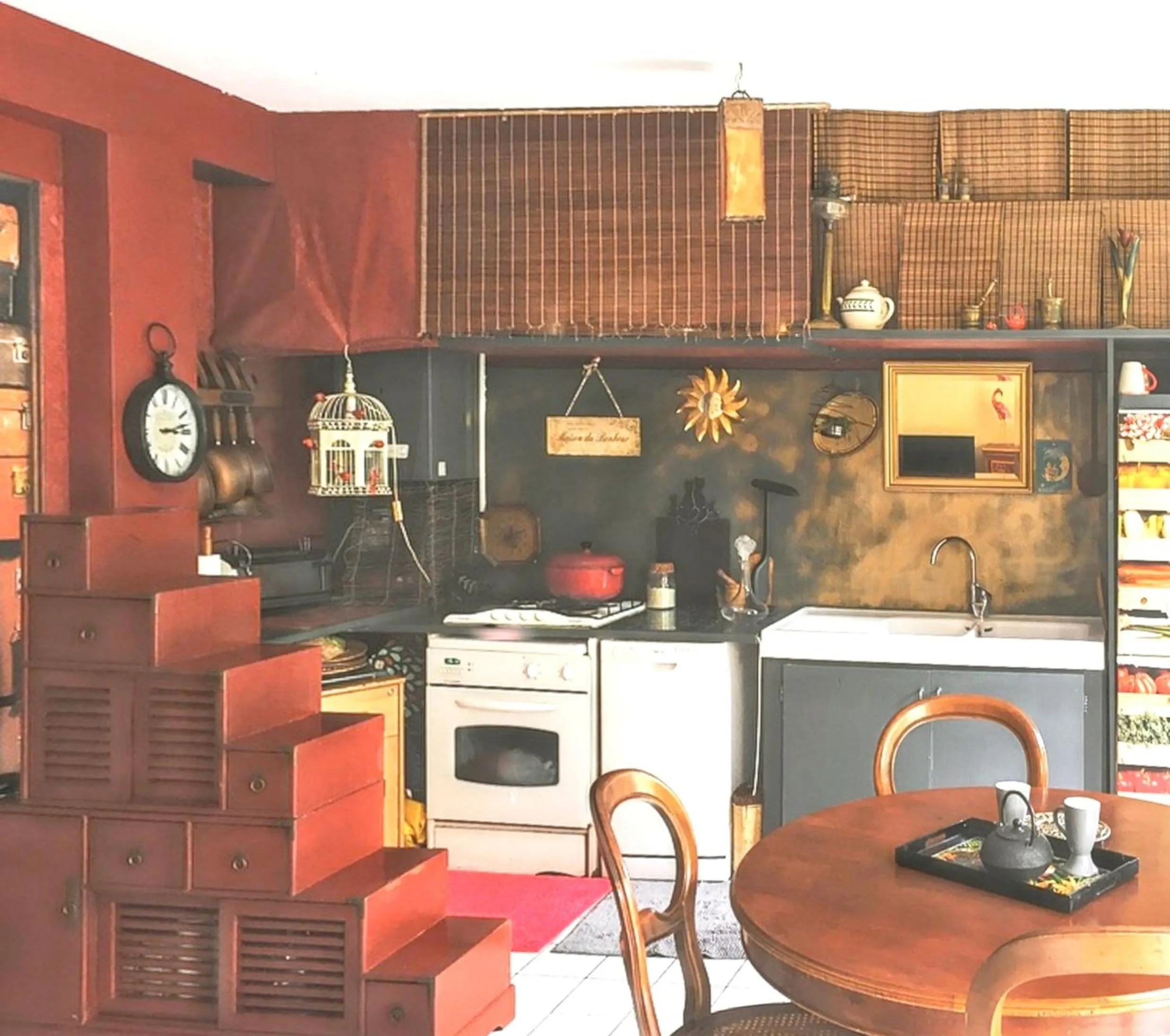 Kitchen or kitchenette in Appartement spacieux à Montpellier avec jardin, 78 m²