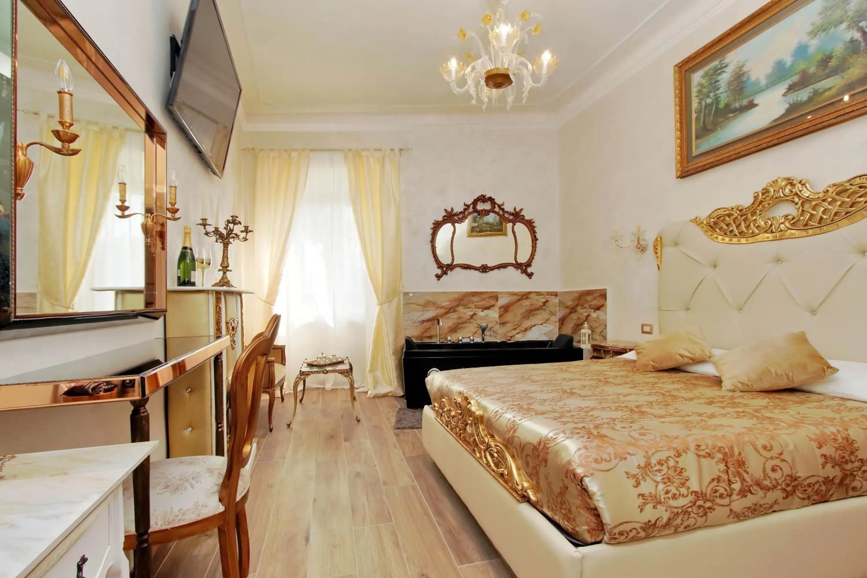 Photo of the whole room, Bed in Just Chilling Suite