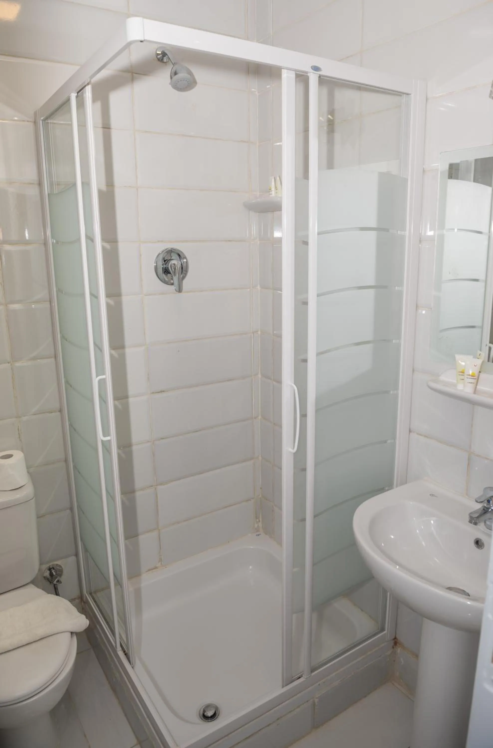 Shower in Pyramids View Inn Bed & Breakfast