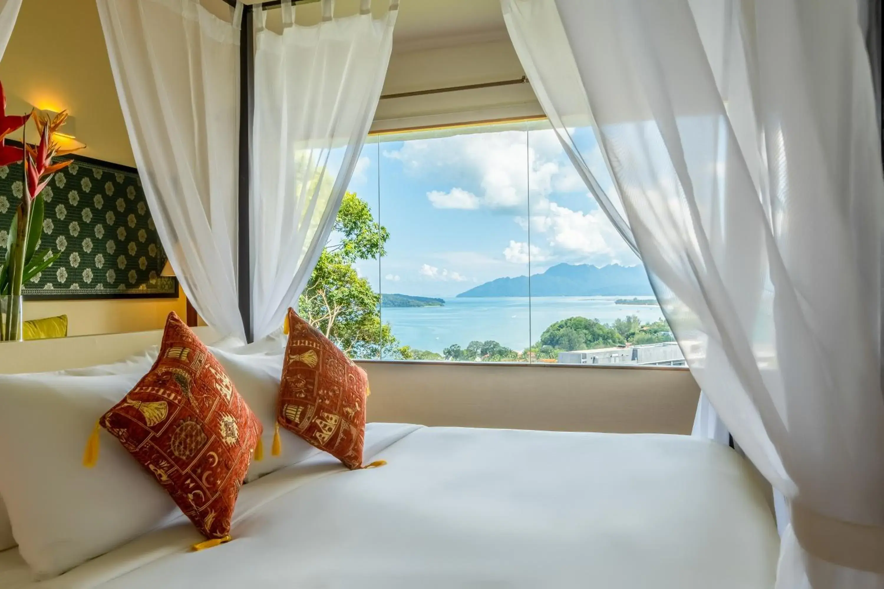 View (from property/room), Bed in Ambong Rainforest Retreat View (from property/room), Bed in Ambong Rainforest Retreat
