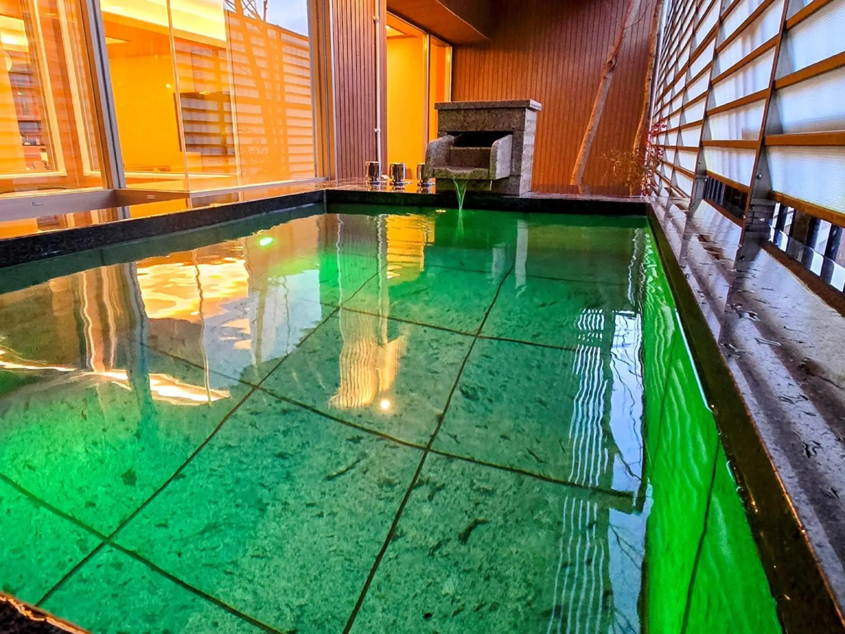 Standard Triple Room with Open-Air Bath and River View in Kinugawa Plaza Hotel Standard Triple Room with Open-Air Bath and River View in Kinugawa Plaza Hotel