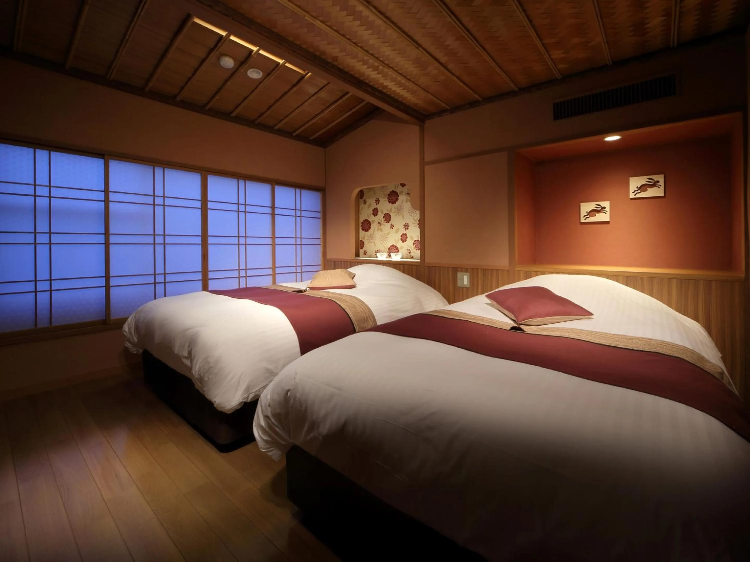 Bed in Kinugawa Plaza Hotel