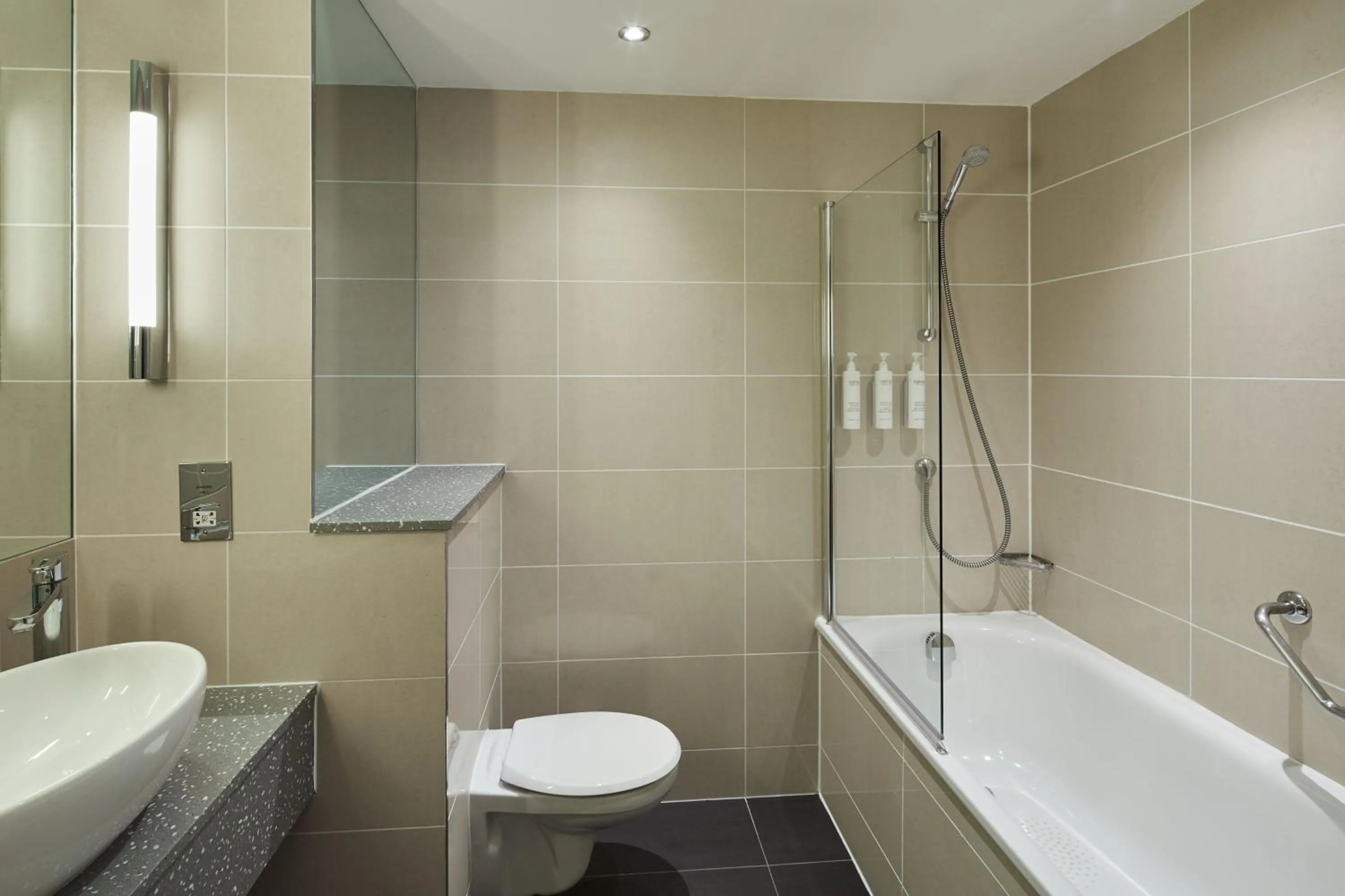 Bathroom in Courtyard by Marriott London Gatwick Airport