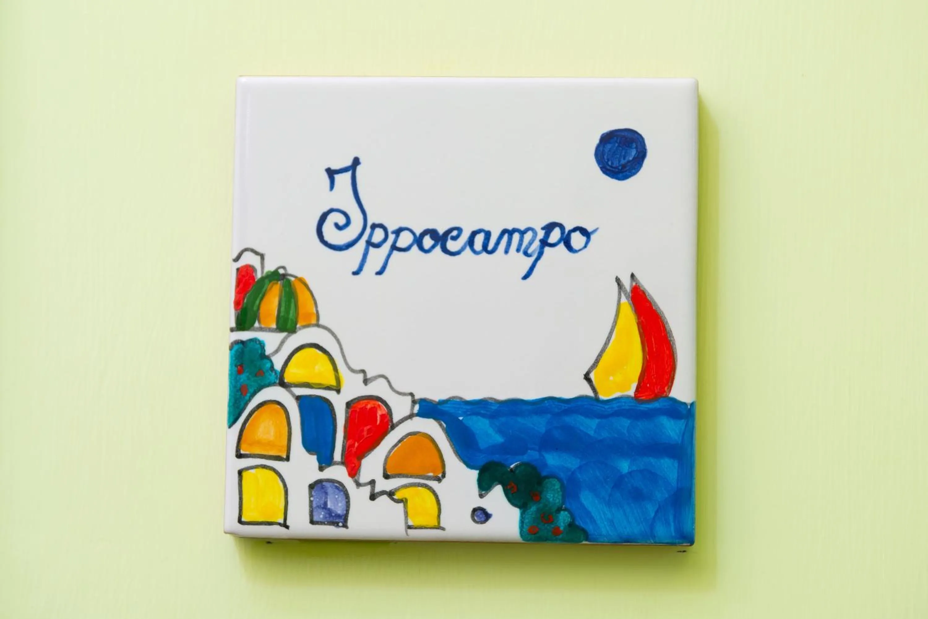 Text overlay in 'A Regina b&b Cetara