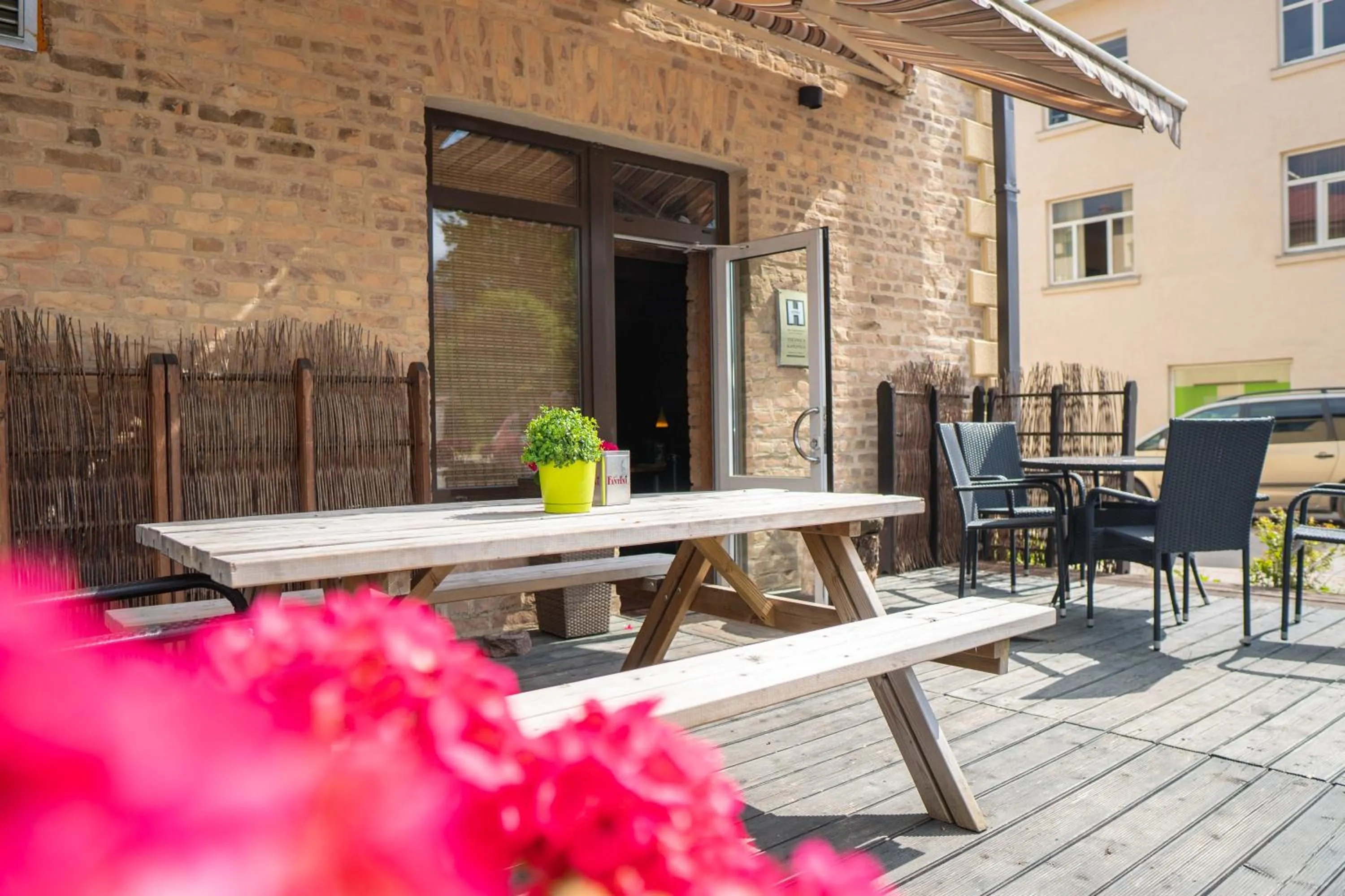 Patio in Cafe Hotel Rudzons