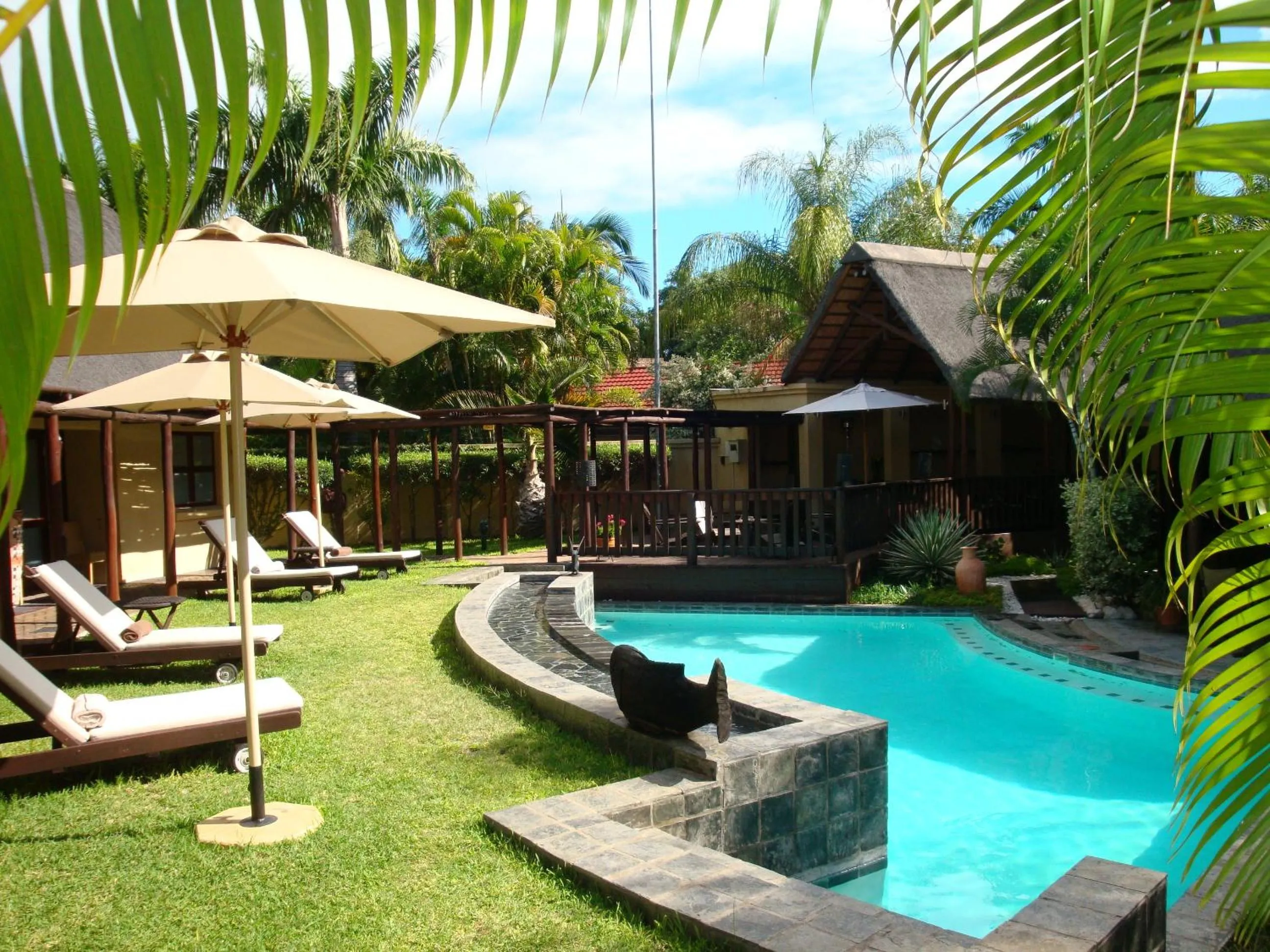 Garden in La Lechere Guest House