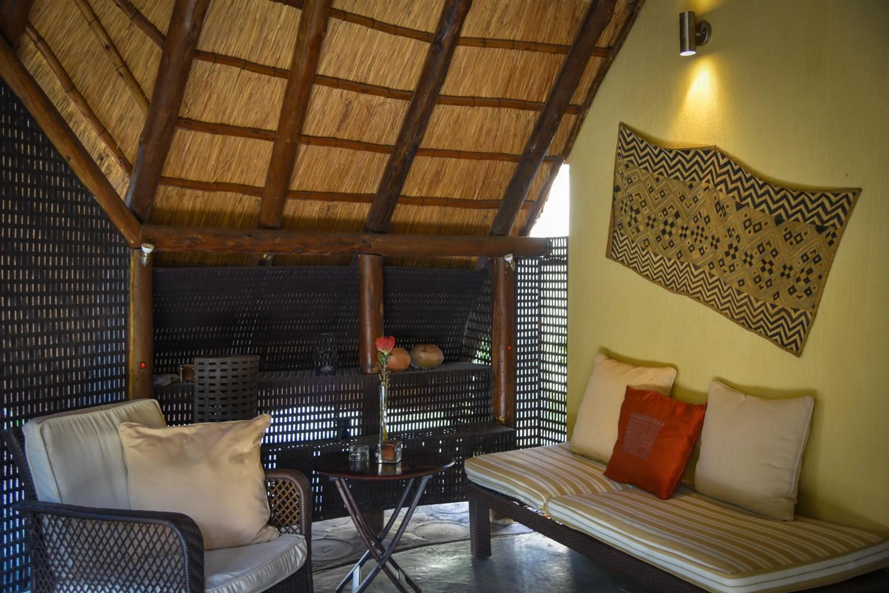 Patio in La Lechere Guest House