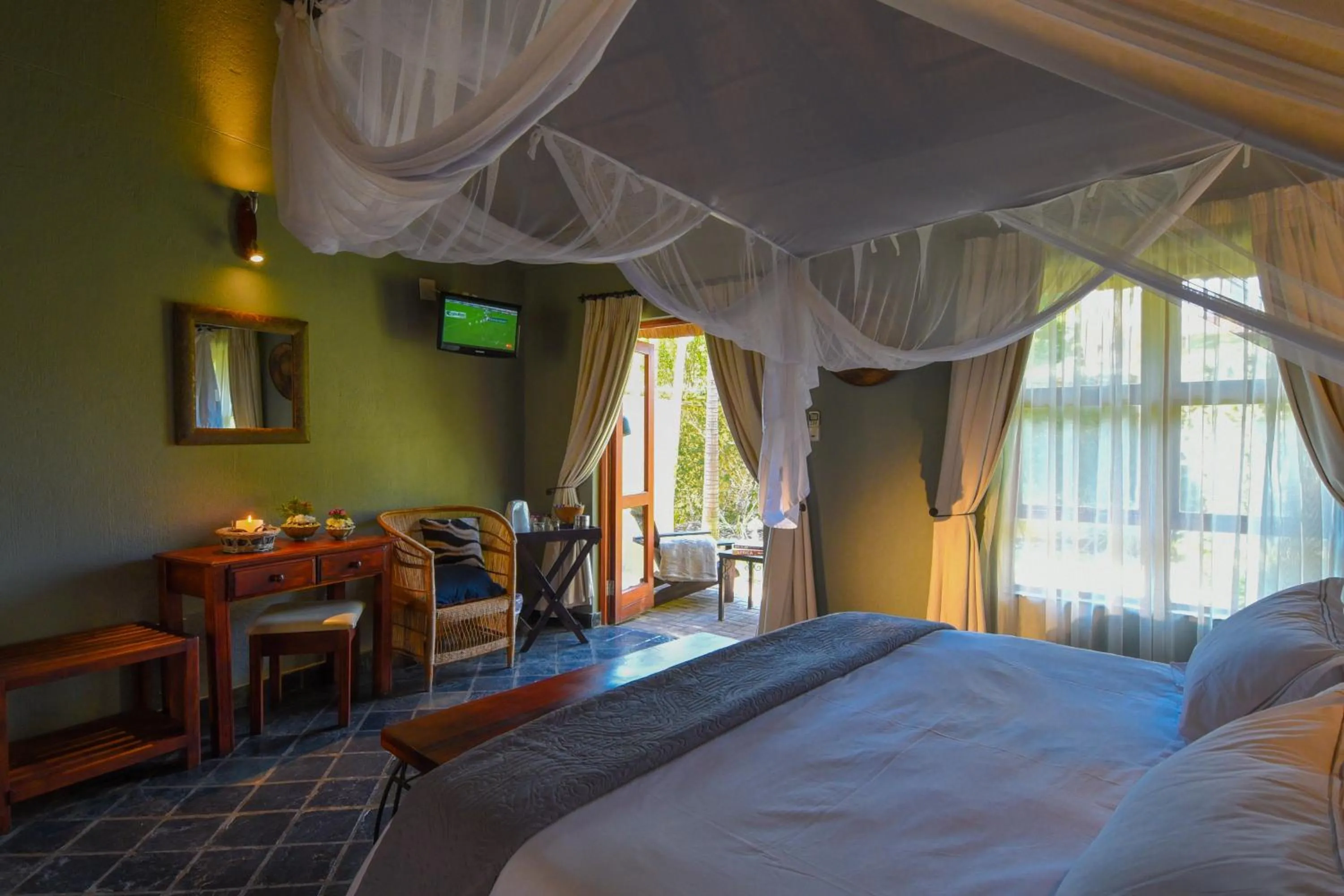 Bedroom, Bed in La Lechere Guest House