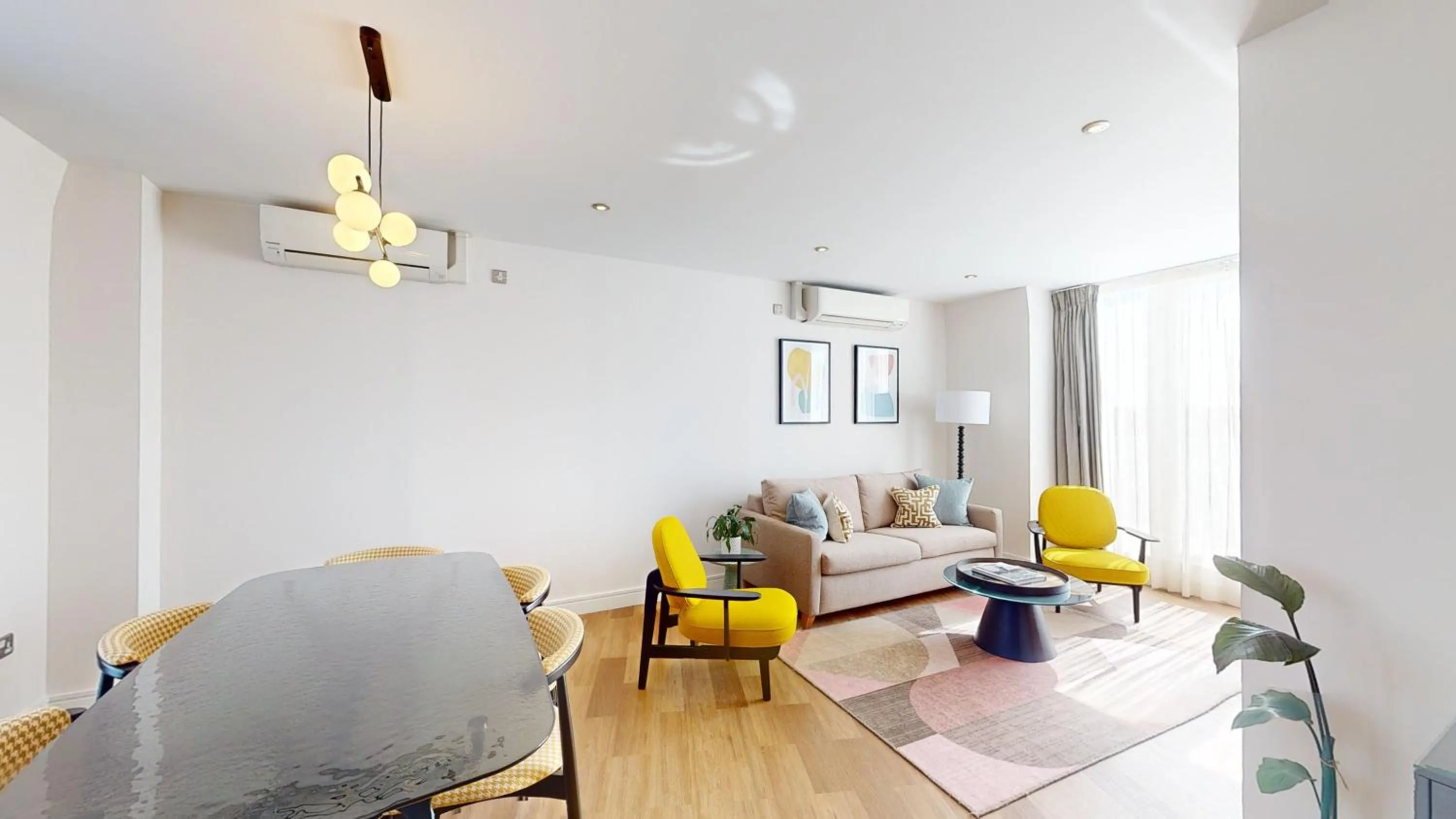 Living room in Cheval Harrington Court at South Kensington