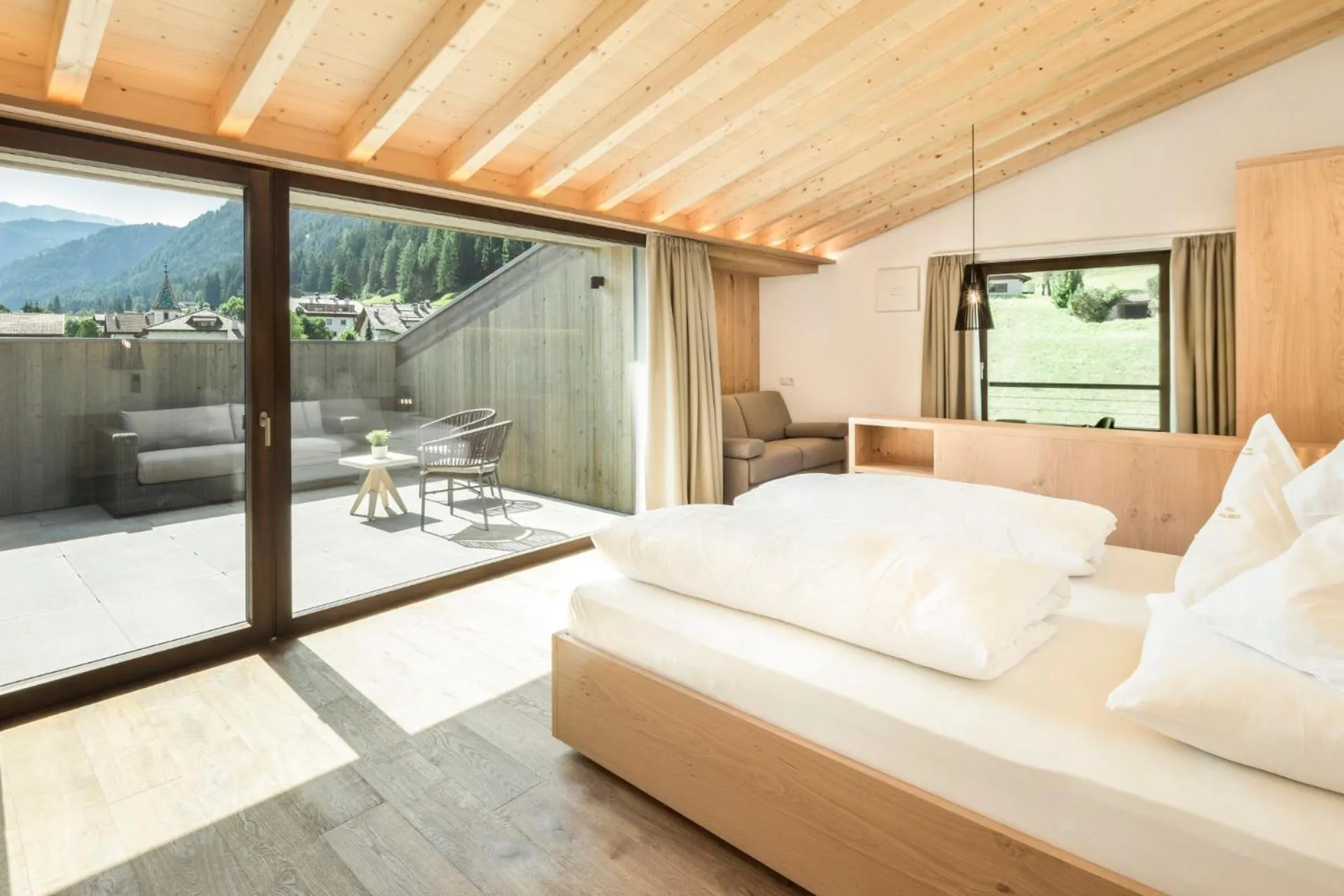 Balcony/Terrace, Bed in Pra Palmer The Green B&B