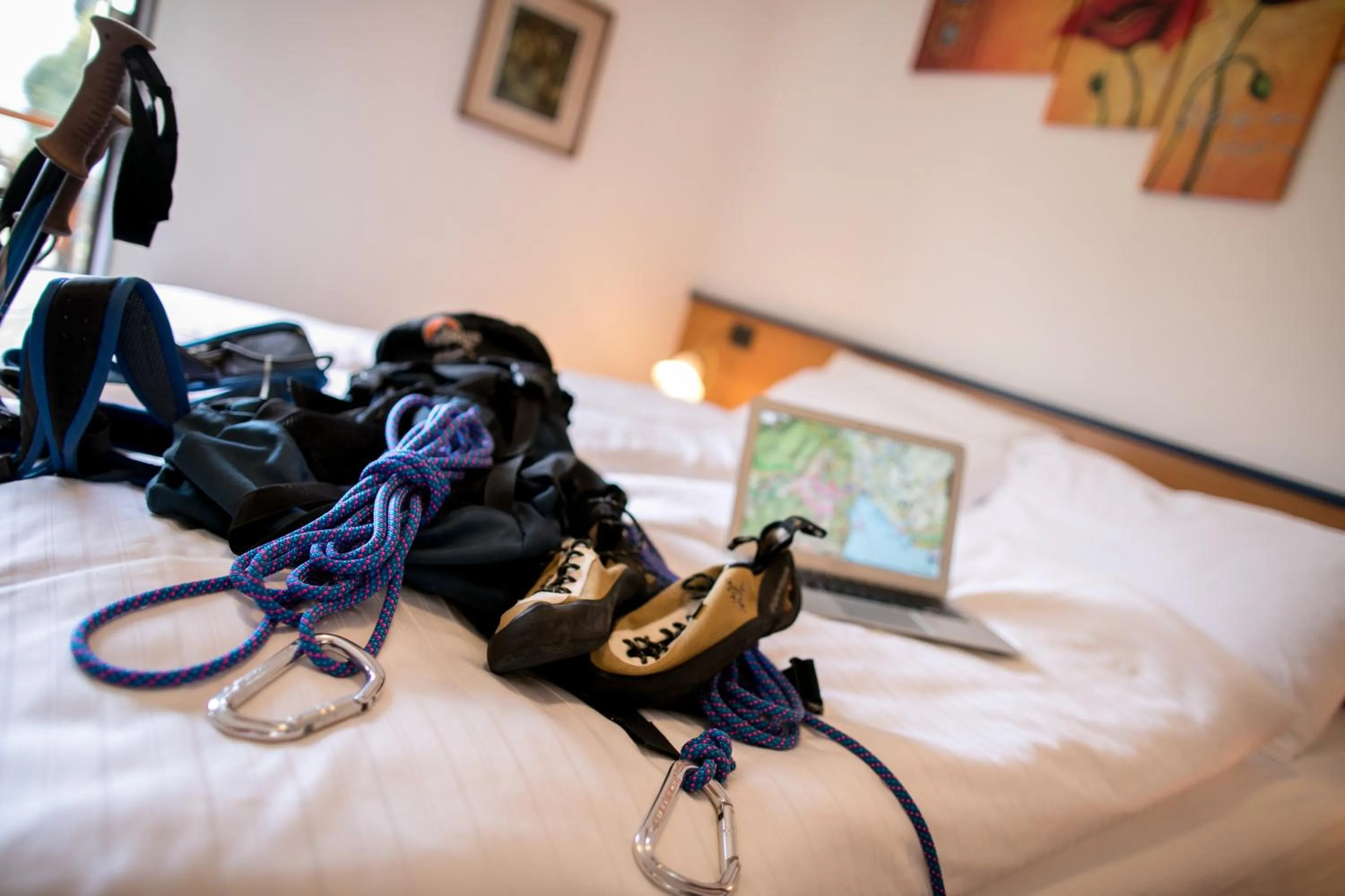 Decorative detail, Bed in Hotel Antica Croce - Gardaslowemotion