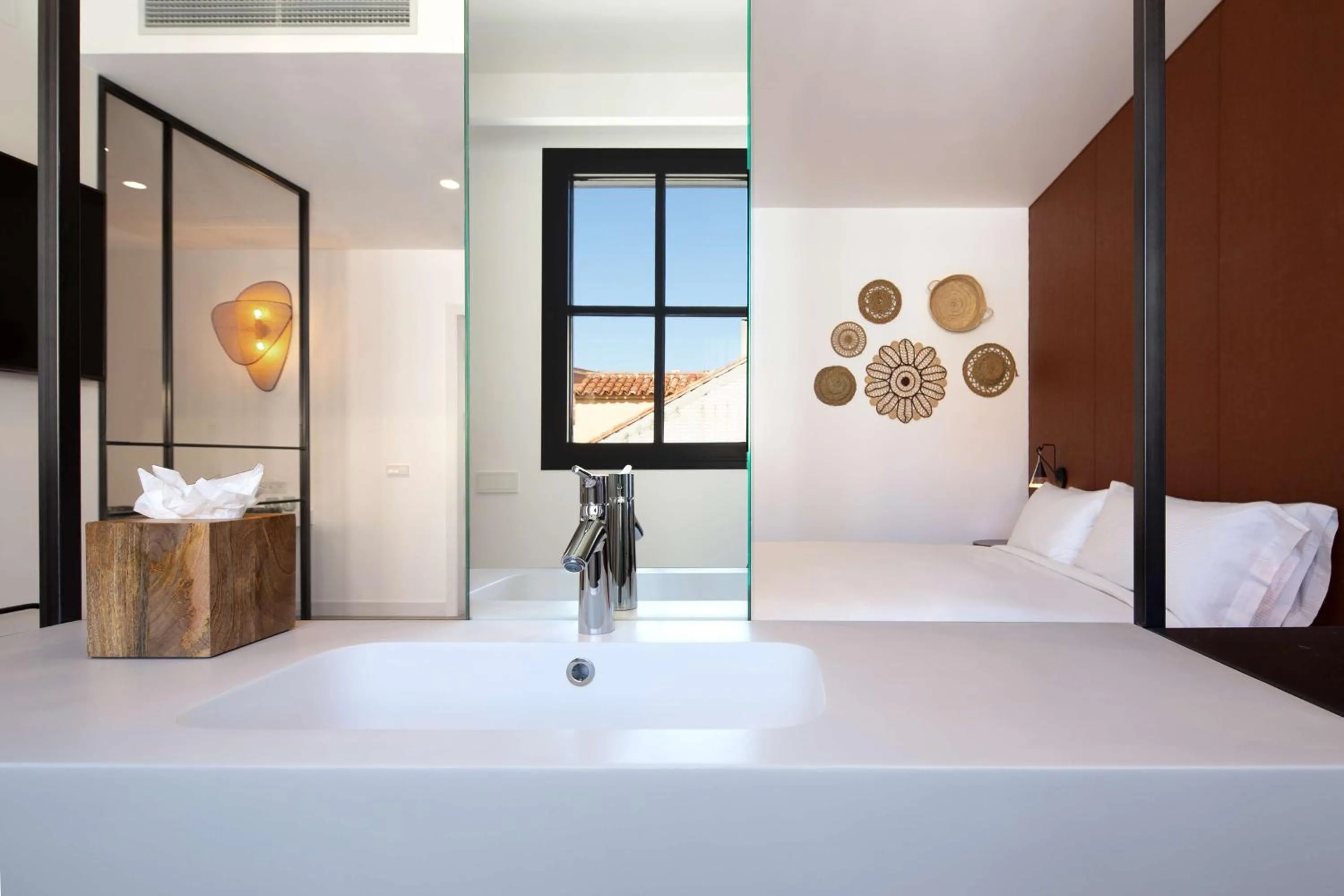 Bathroom, Bed in Atocha Hotel Madrid, Tapestry Collection by Hilton