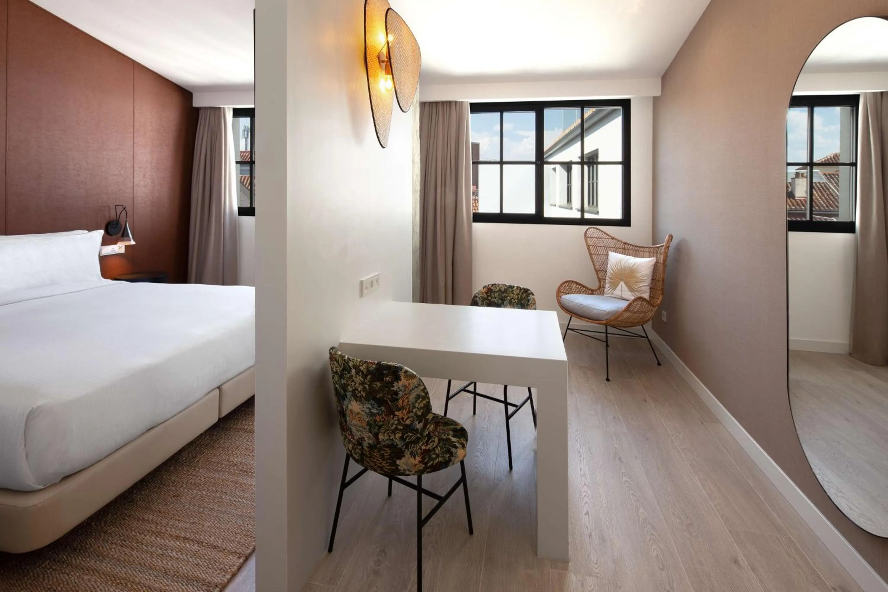 Bedroom, Bed in Atocha Hotel Madrid, Tapestry Collection by Hilton