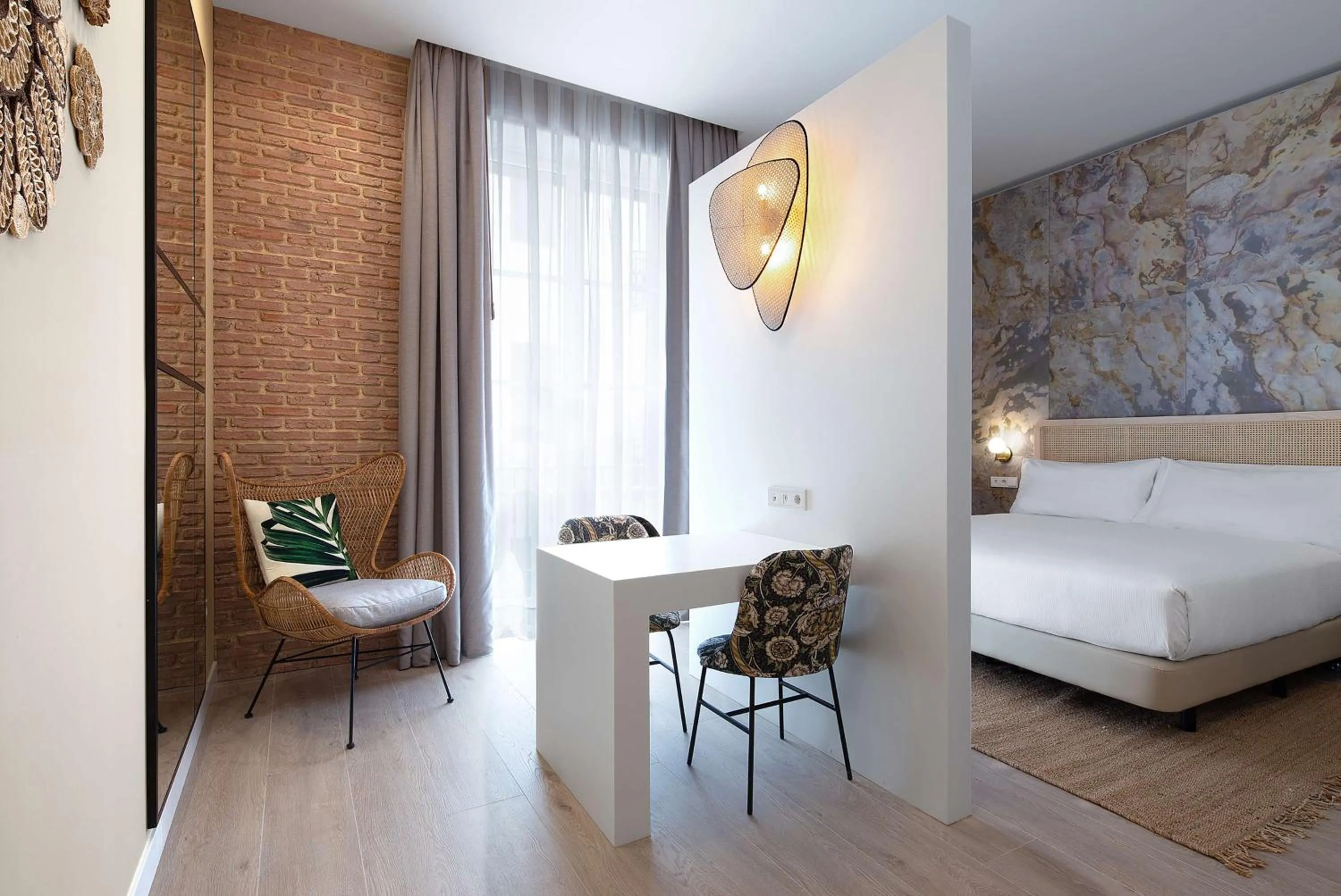 Bedroom, Bed in Atocha Hotel Madrid, Tapestry Collection by Hilton