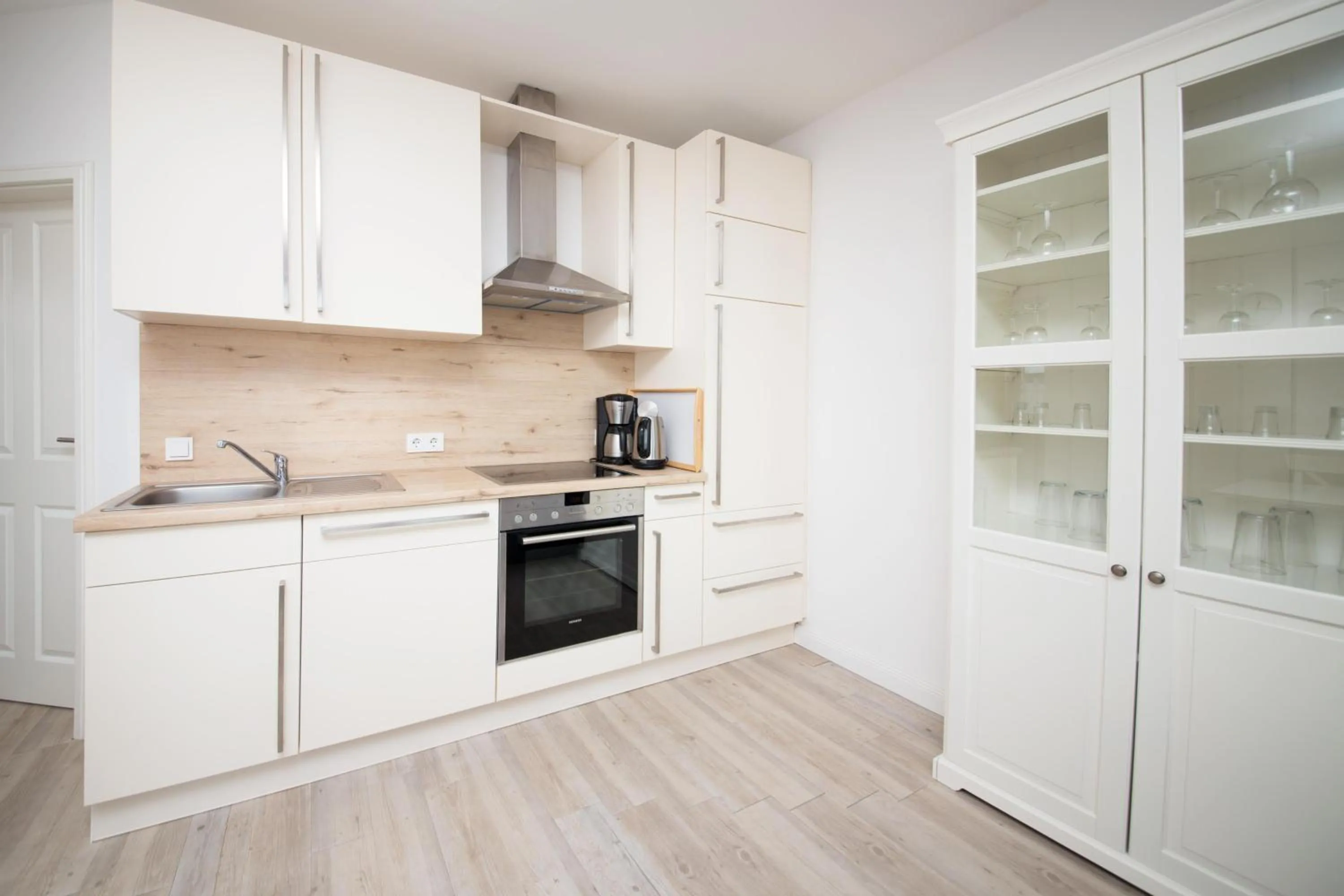 Kitchen or kitchenette in Appartementhaus Schleiblick