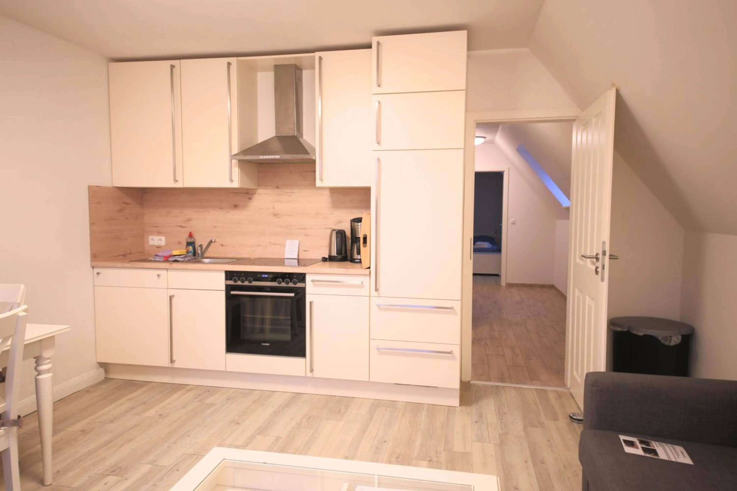 Kitchen or kitchenette in Appartementhaus Schleiblick