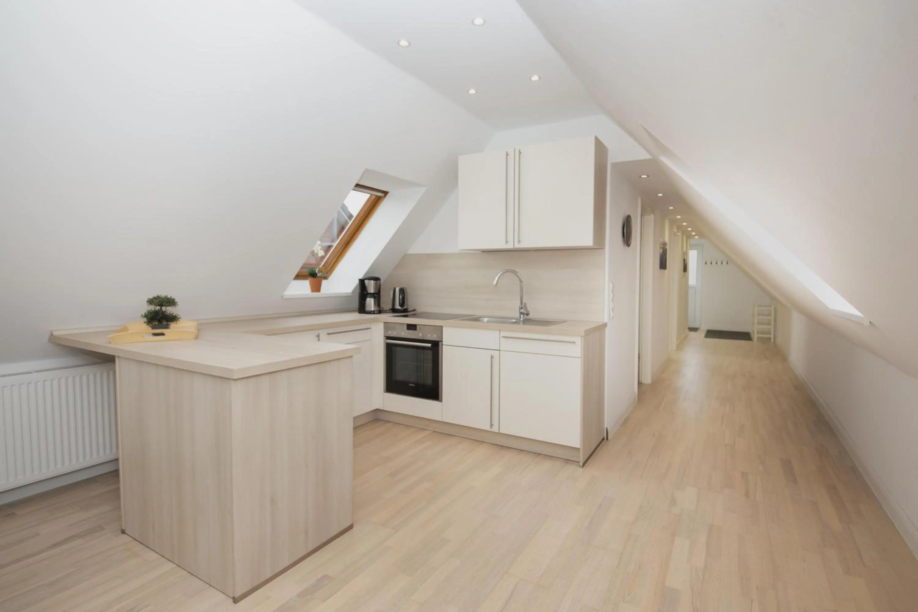 Kitchen or kitchenette in Appartementhaus Schleiblick