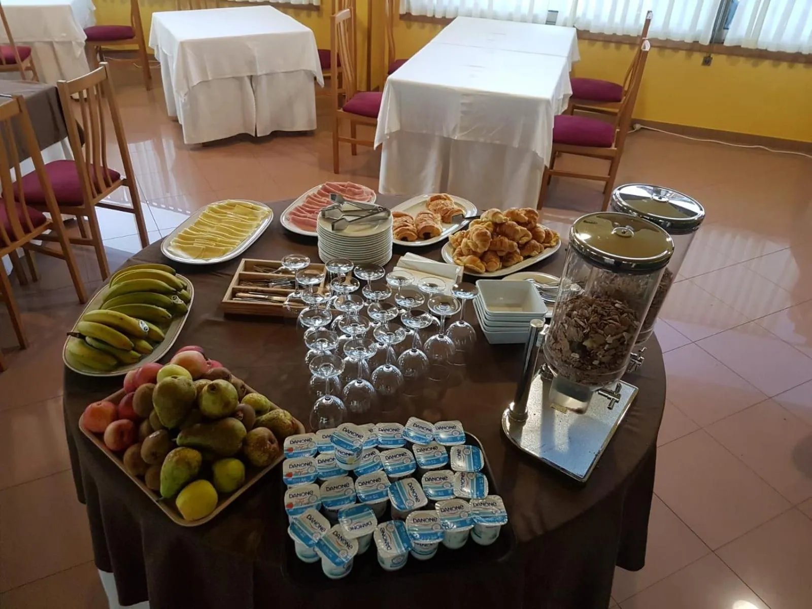 Buffet breakfast in Hotel Bello