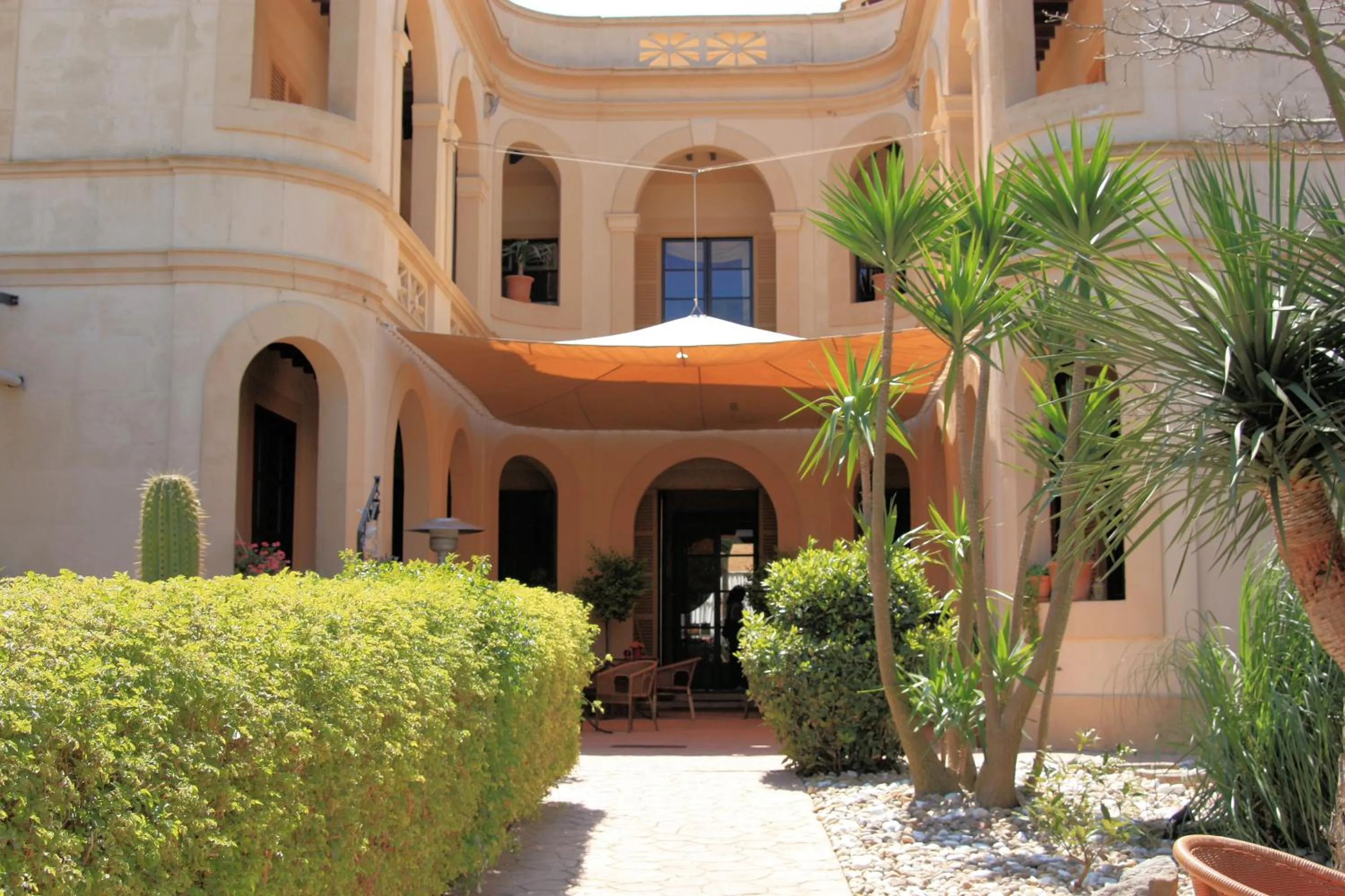 Facade/entrance in Palacio Sant Salvador