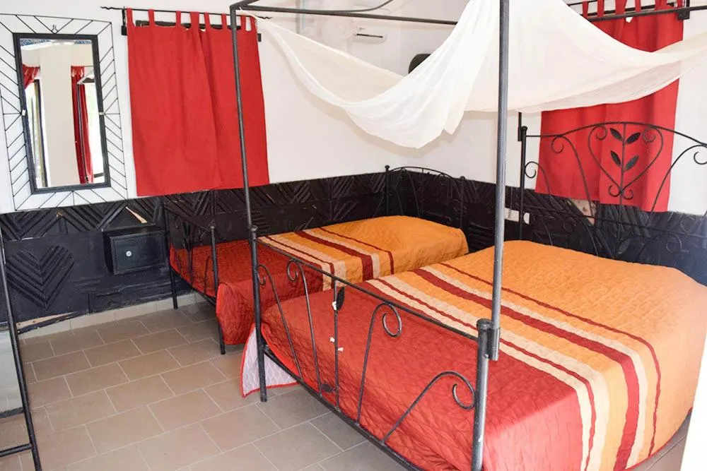 Bed in Hôtel Les Cordons Bleus