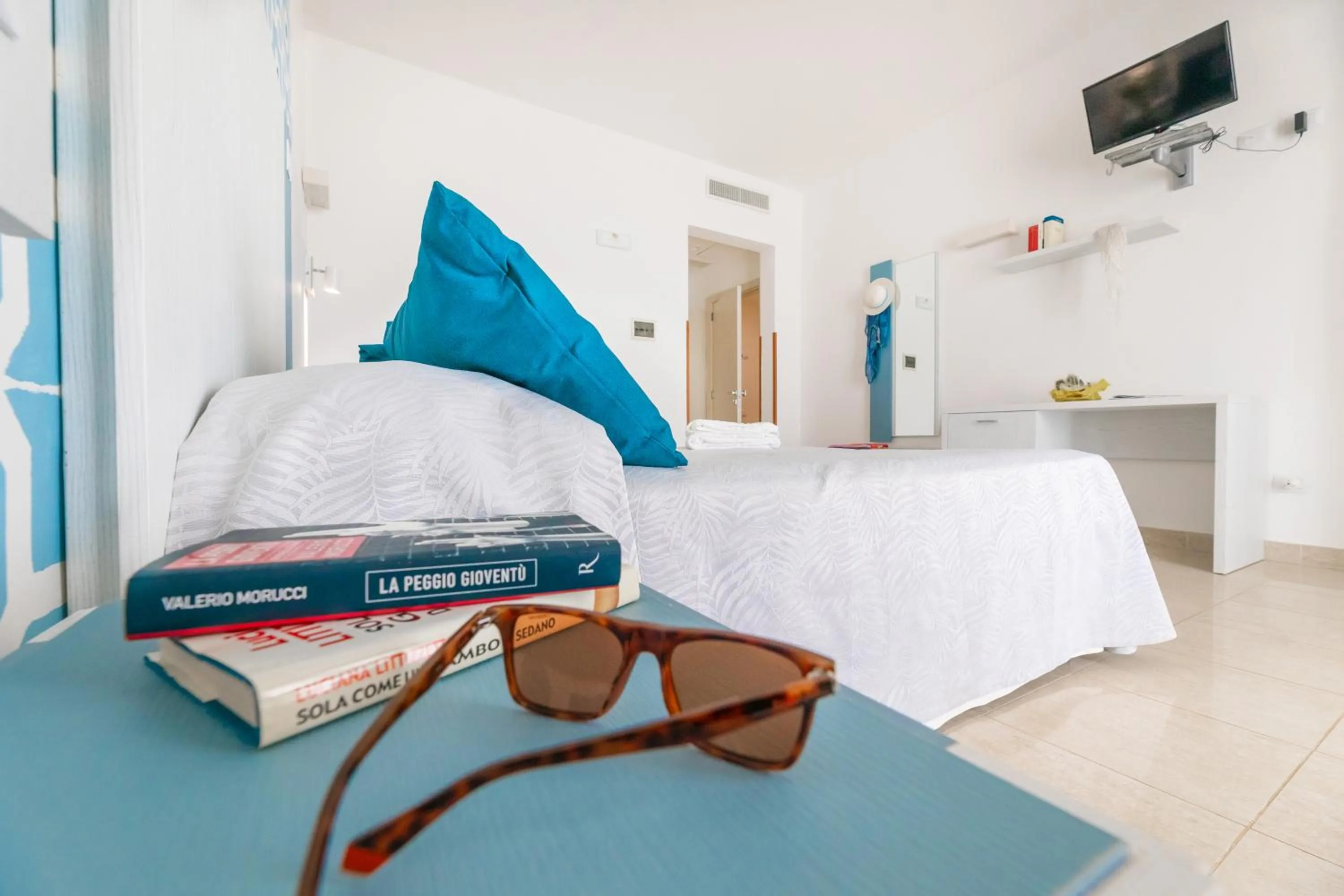 Bed in Hotel Magna Grecia