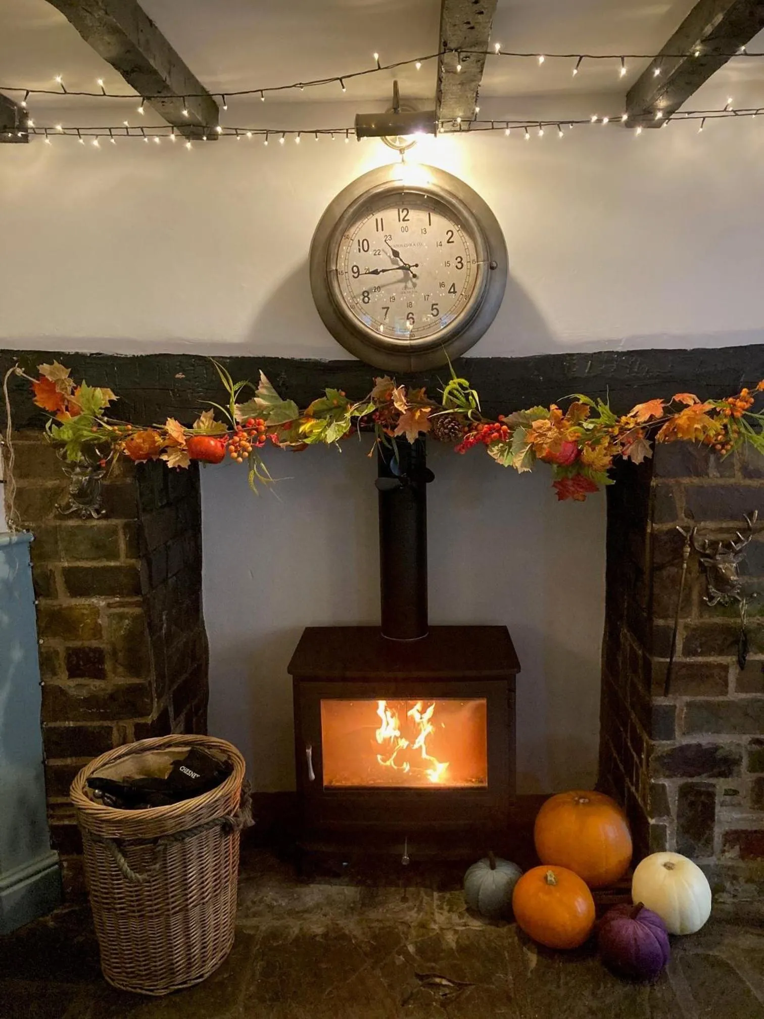 fireplace in Blue Ball Inn, Sandygate, Exeter