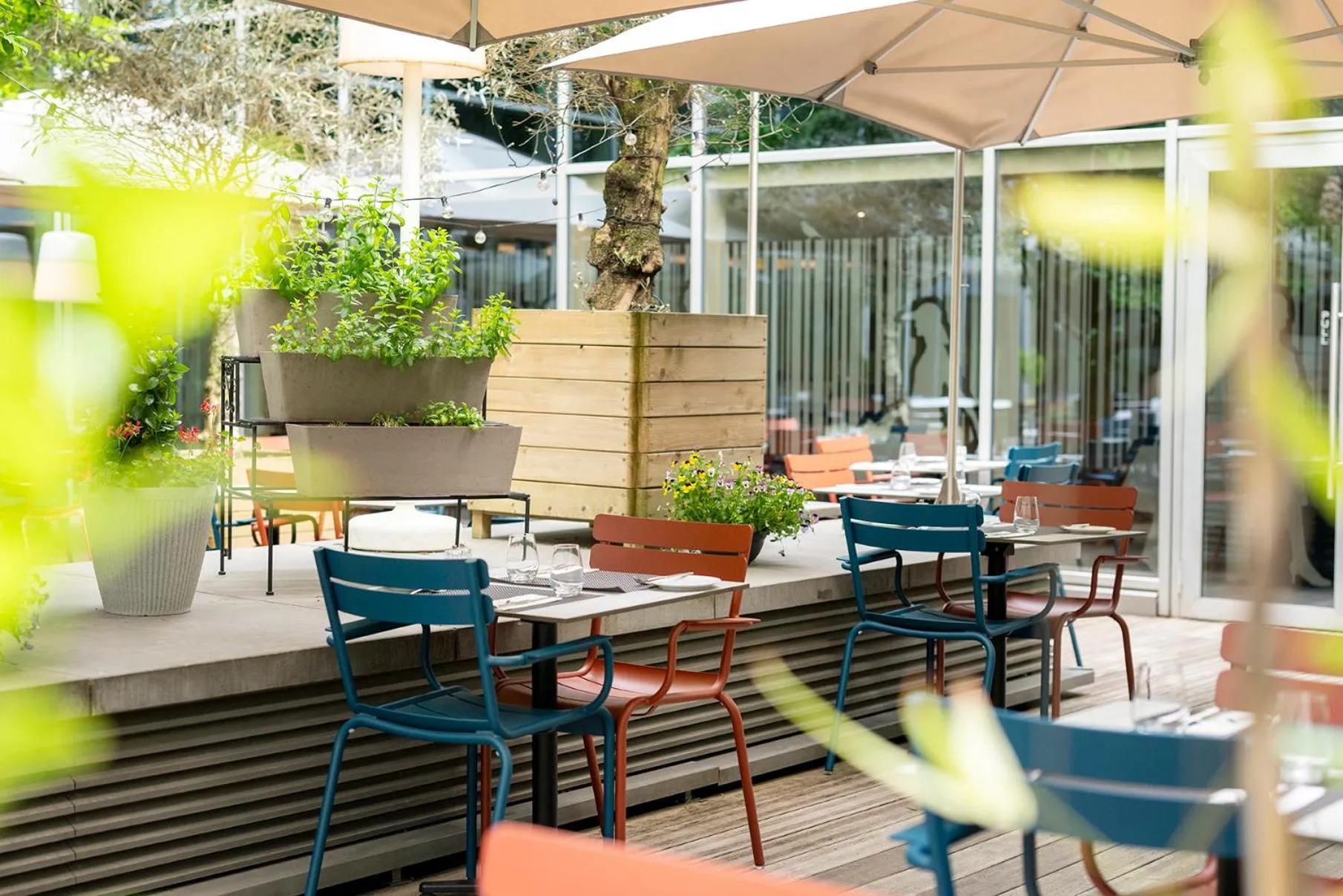 Patio in Thon Hotel EU