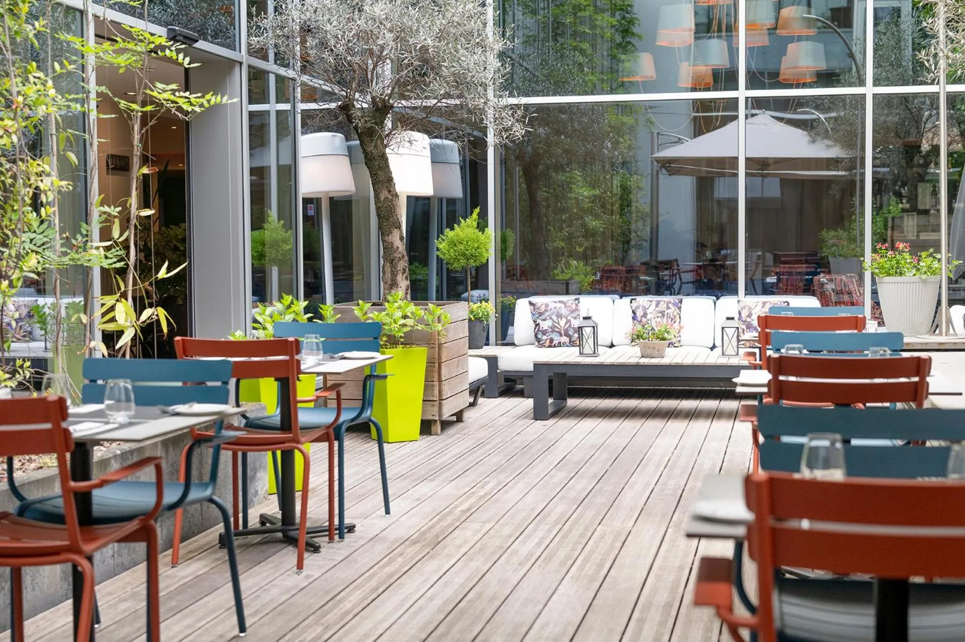 Patio in Thon Hotel EU