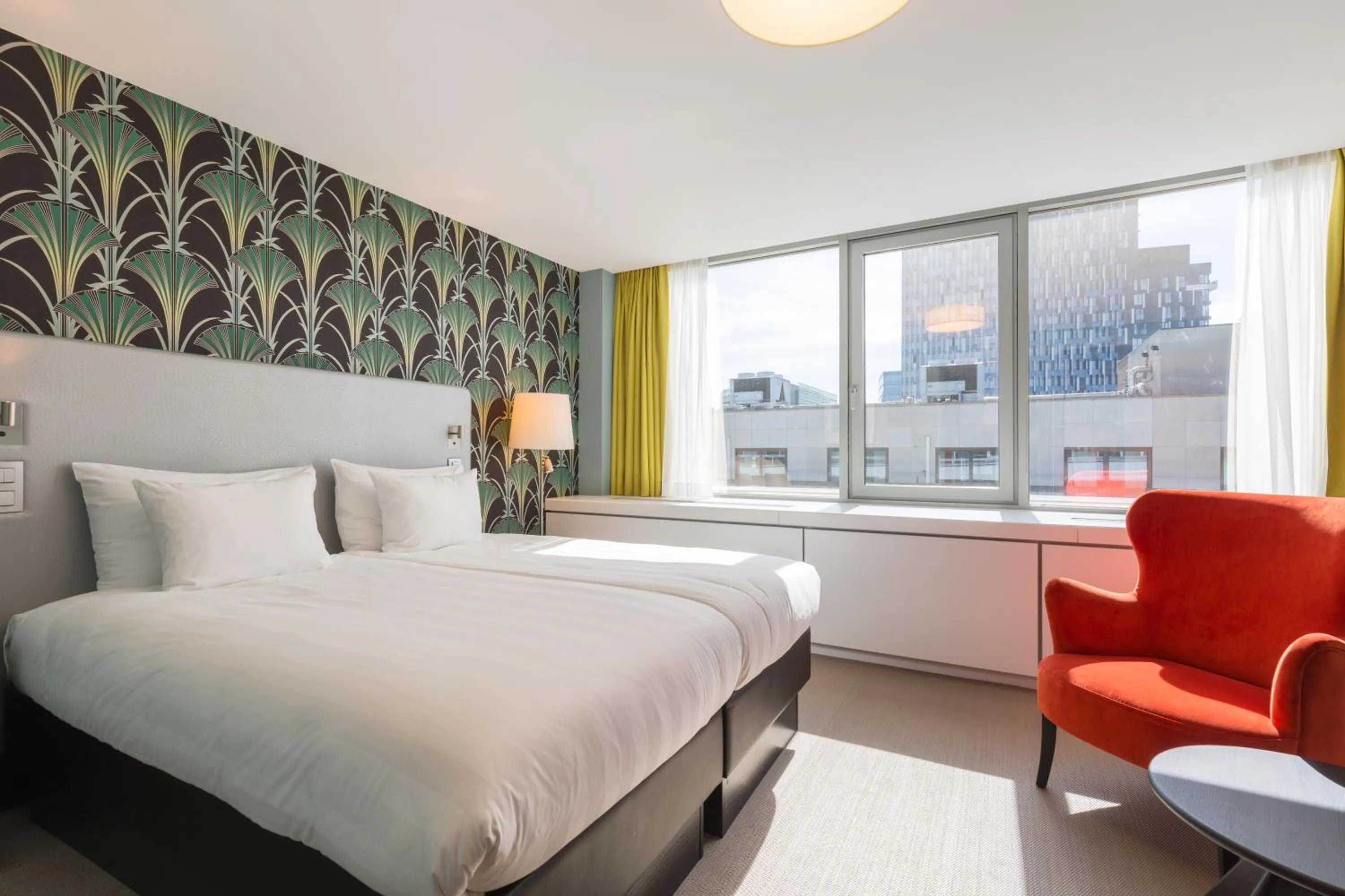 Bedroom, Bed in Thon Hotel EU