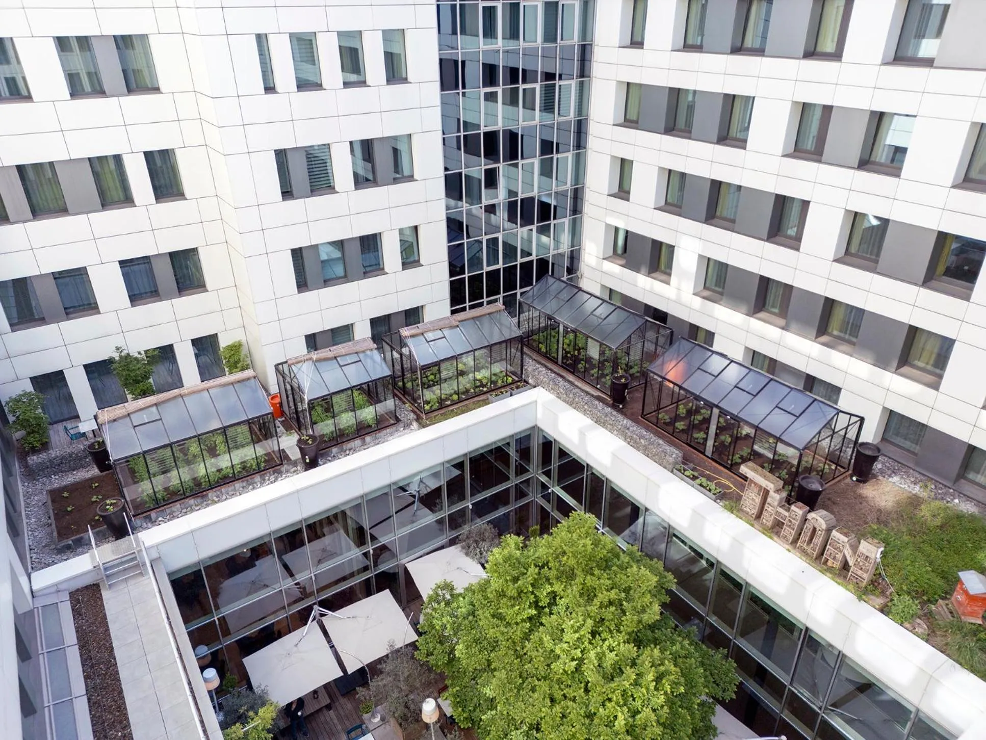 Patio in Thon Hotel EU