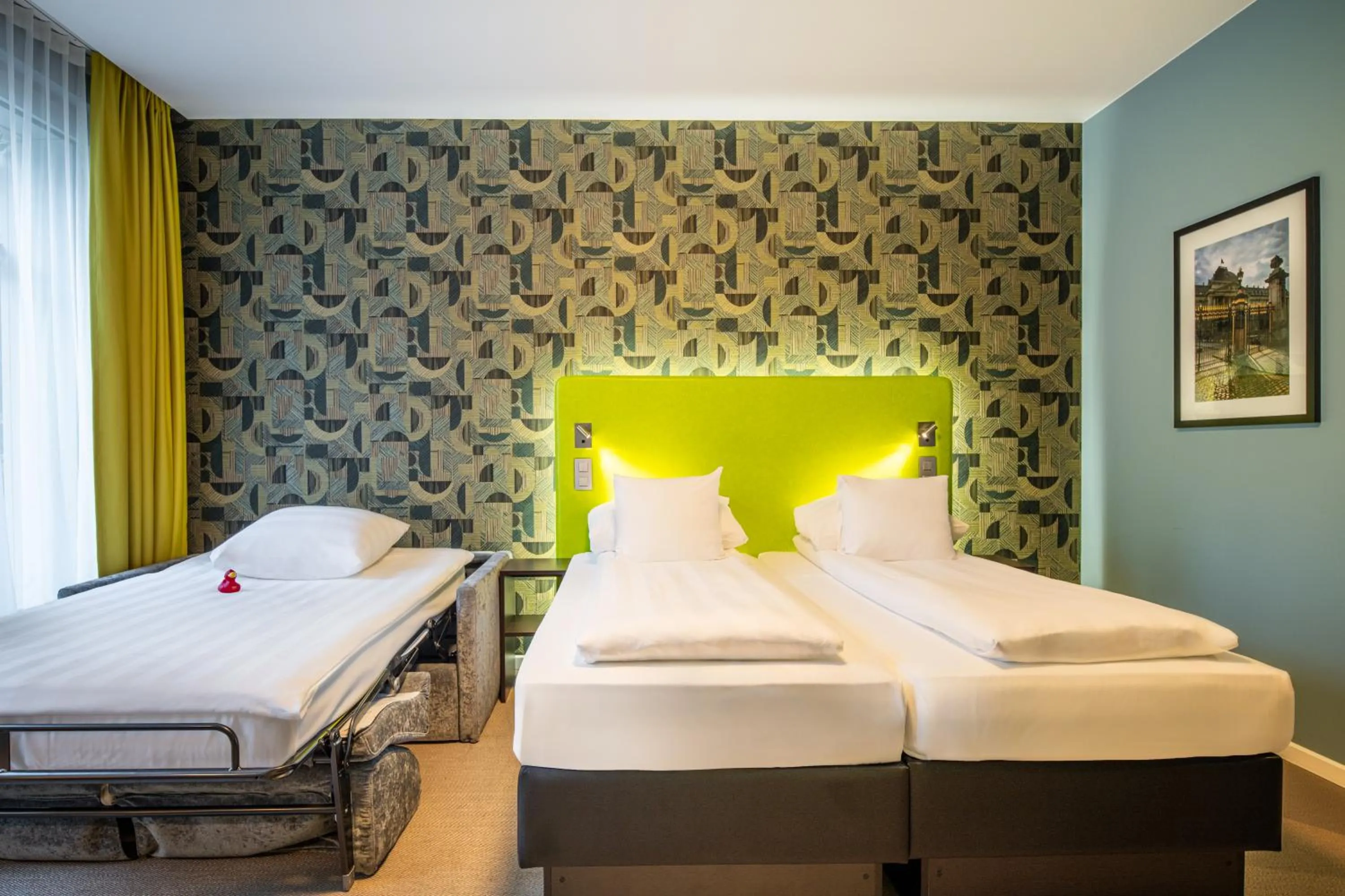 Bedroom, Bed in Thon Hotel EU