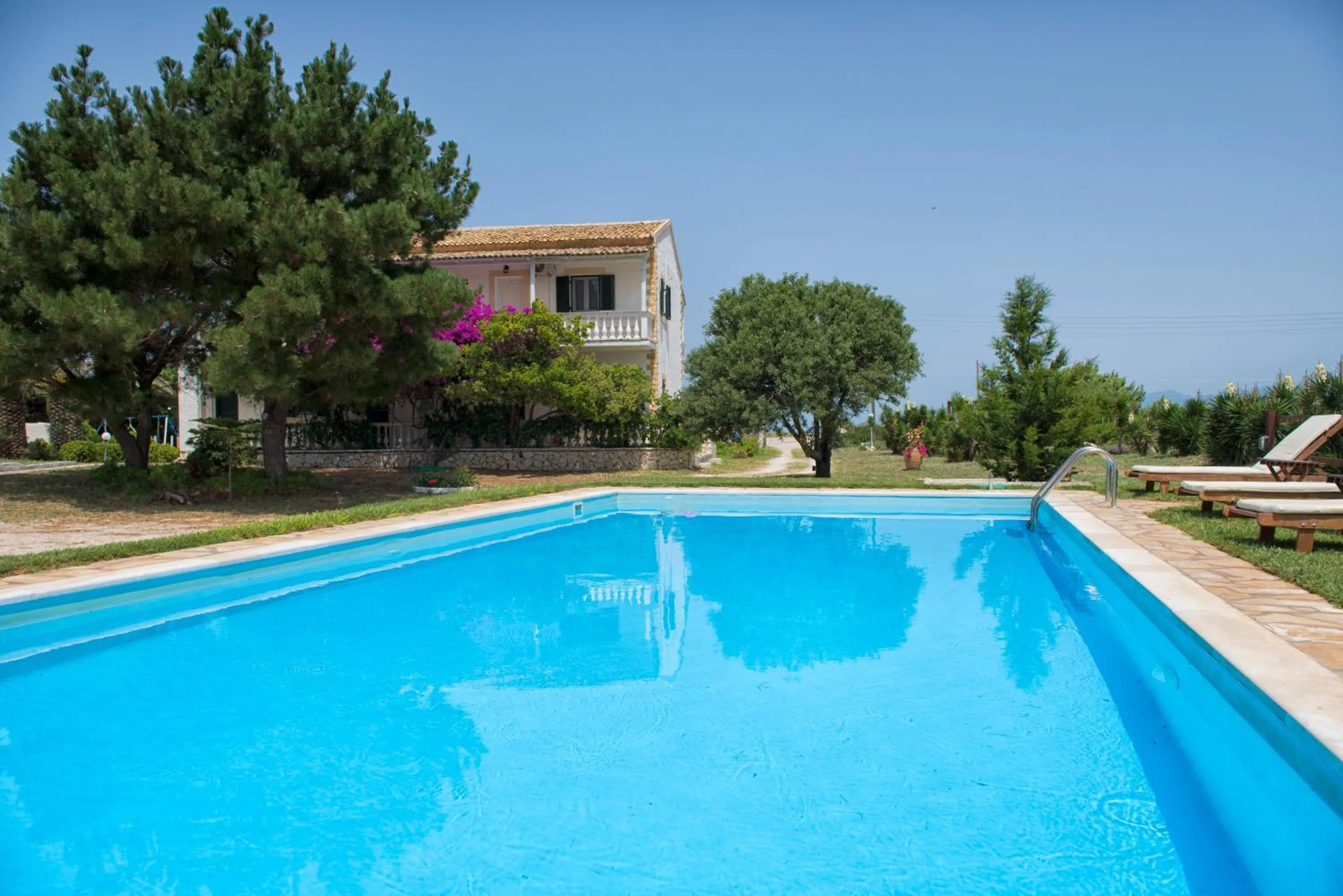 Swimming pool in Elli Beach Apartments and Studios