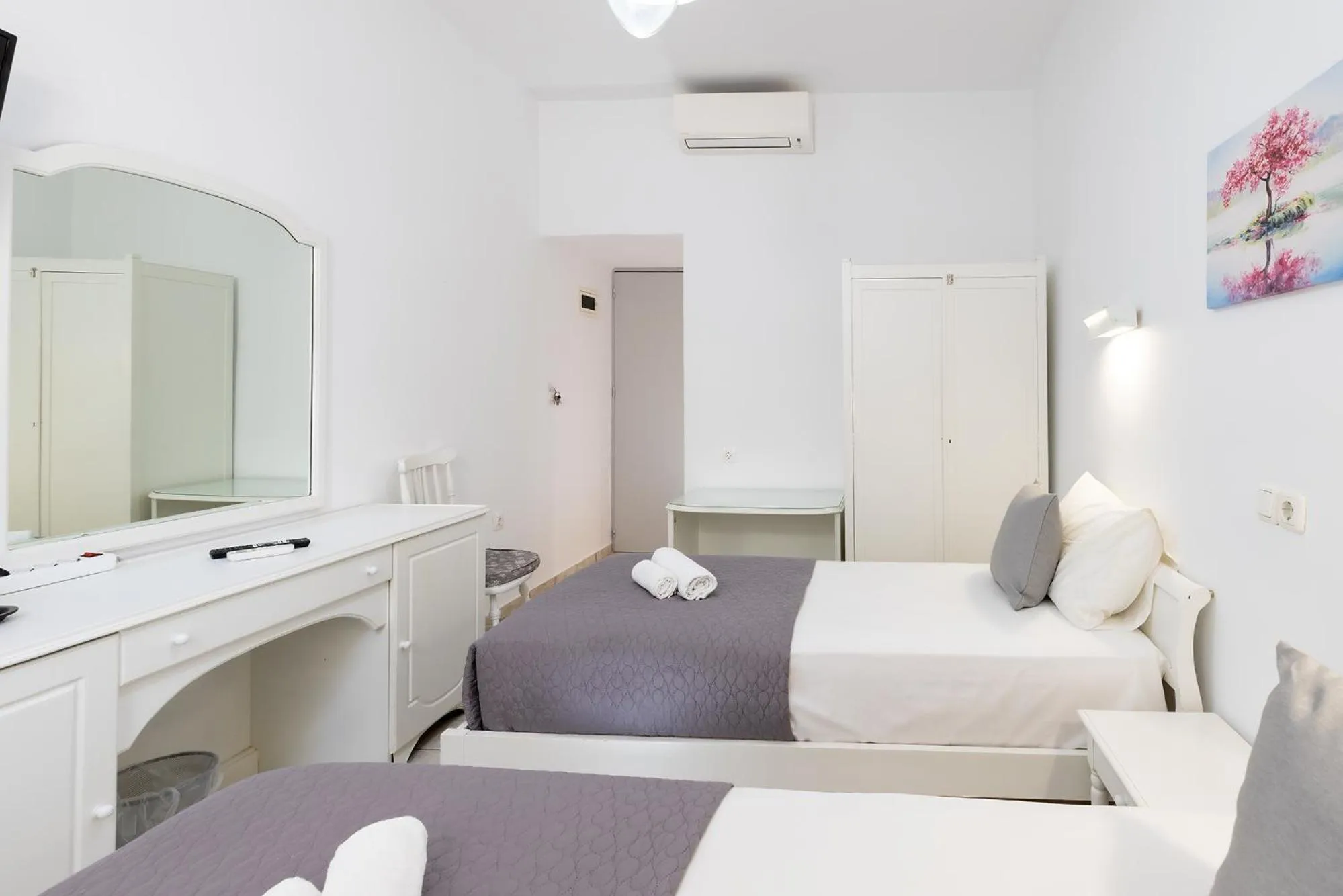 Bedroom, Bed in Achilleas Pension