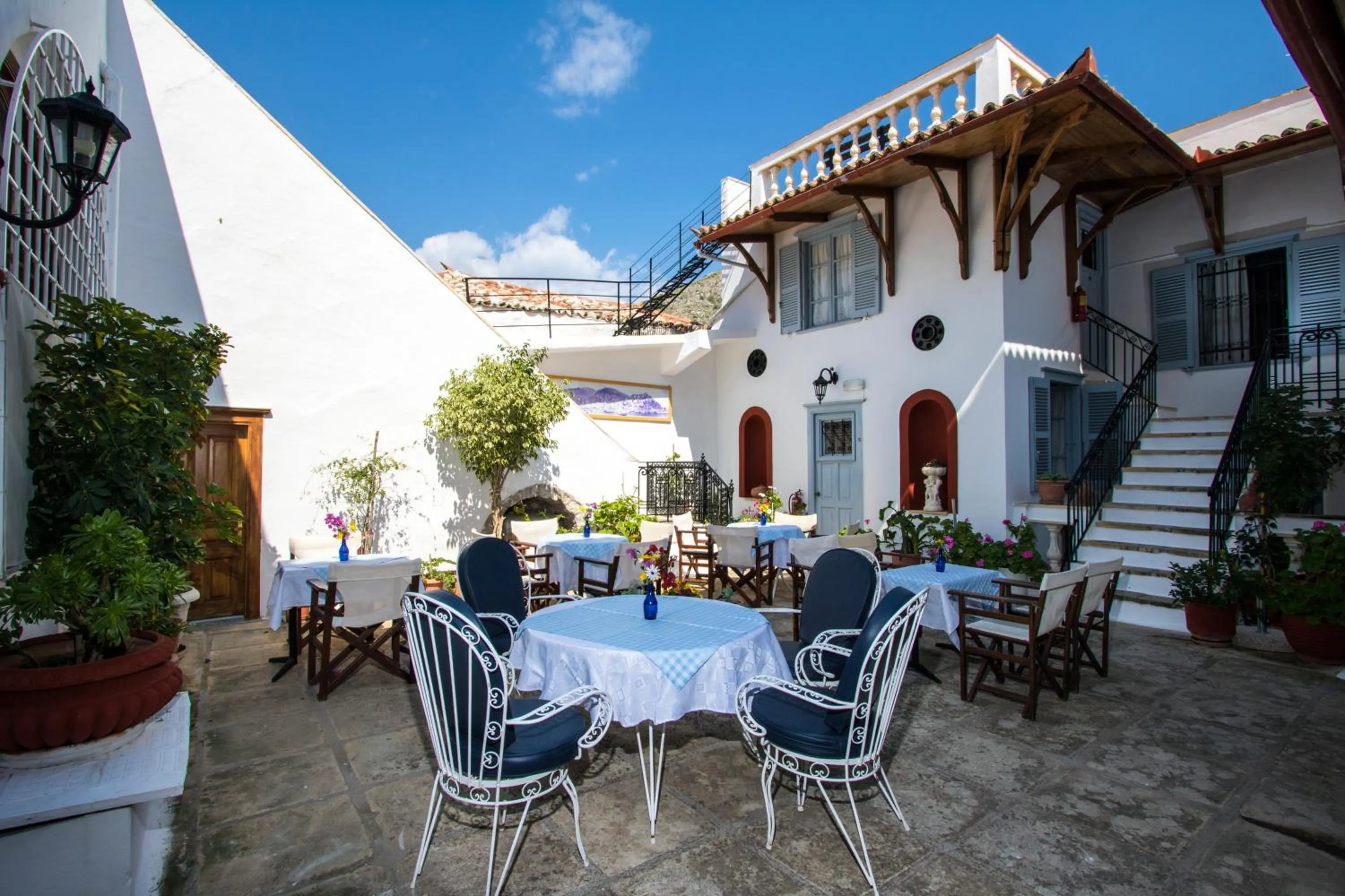 Patio in Achilleas Pension
