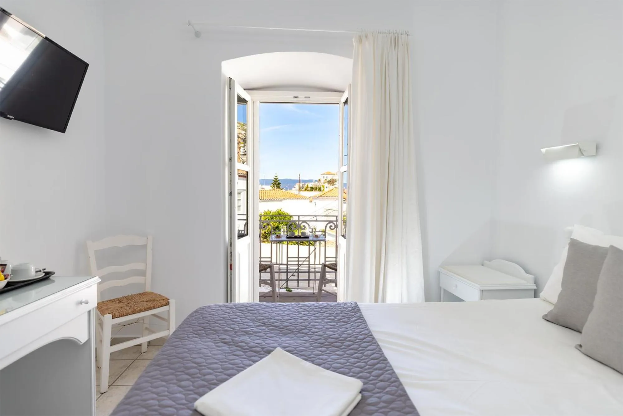 View (from property/room), Bed in Achilleas Pension