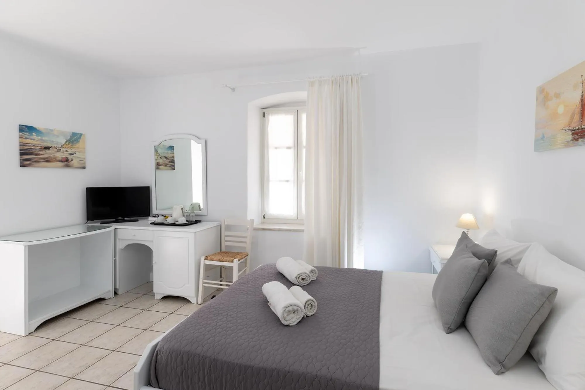 Bed in Achilleas Pension