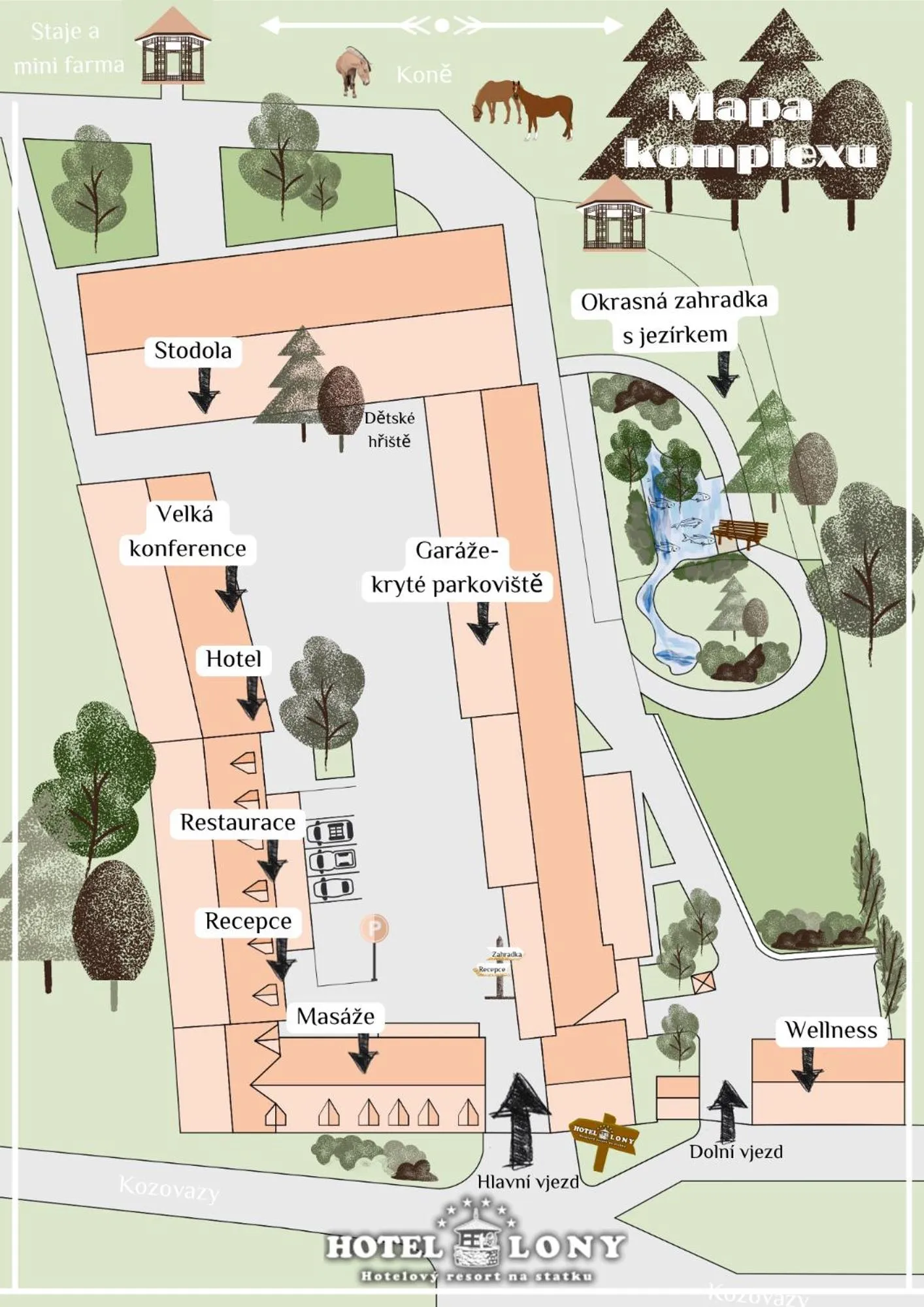 On site in Hotel Lony