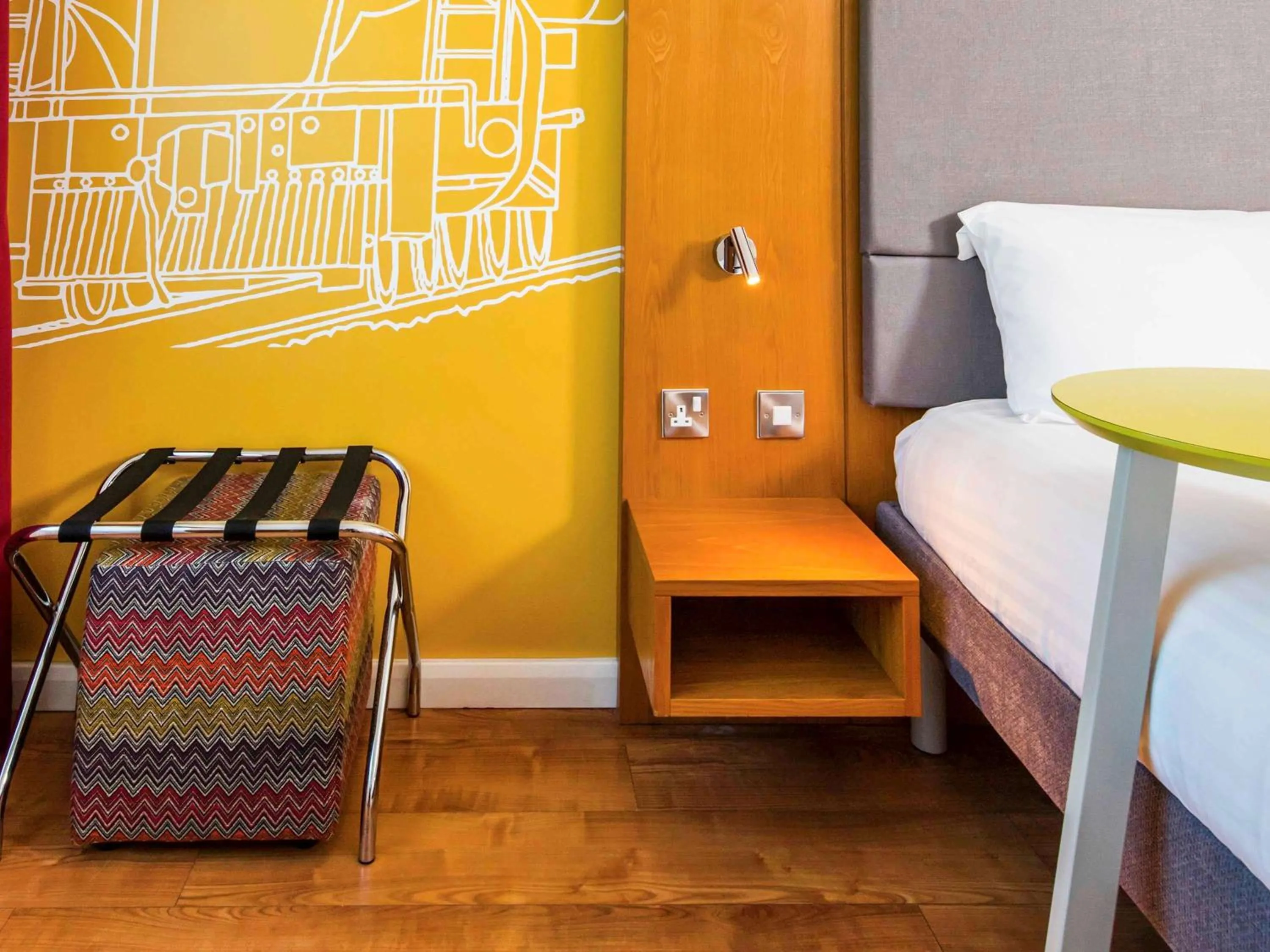 On site, Bed in ibis Styles Crewe