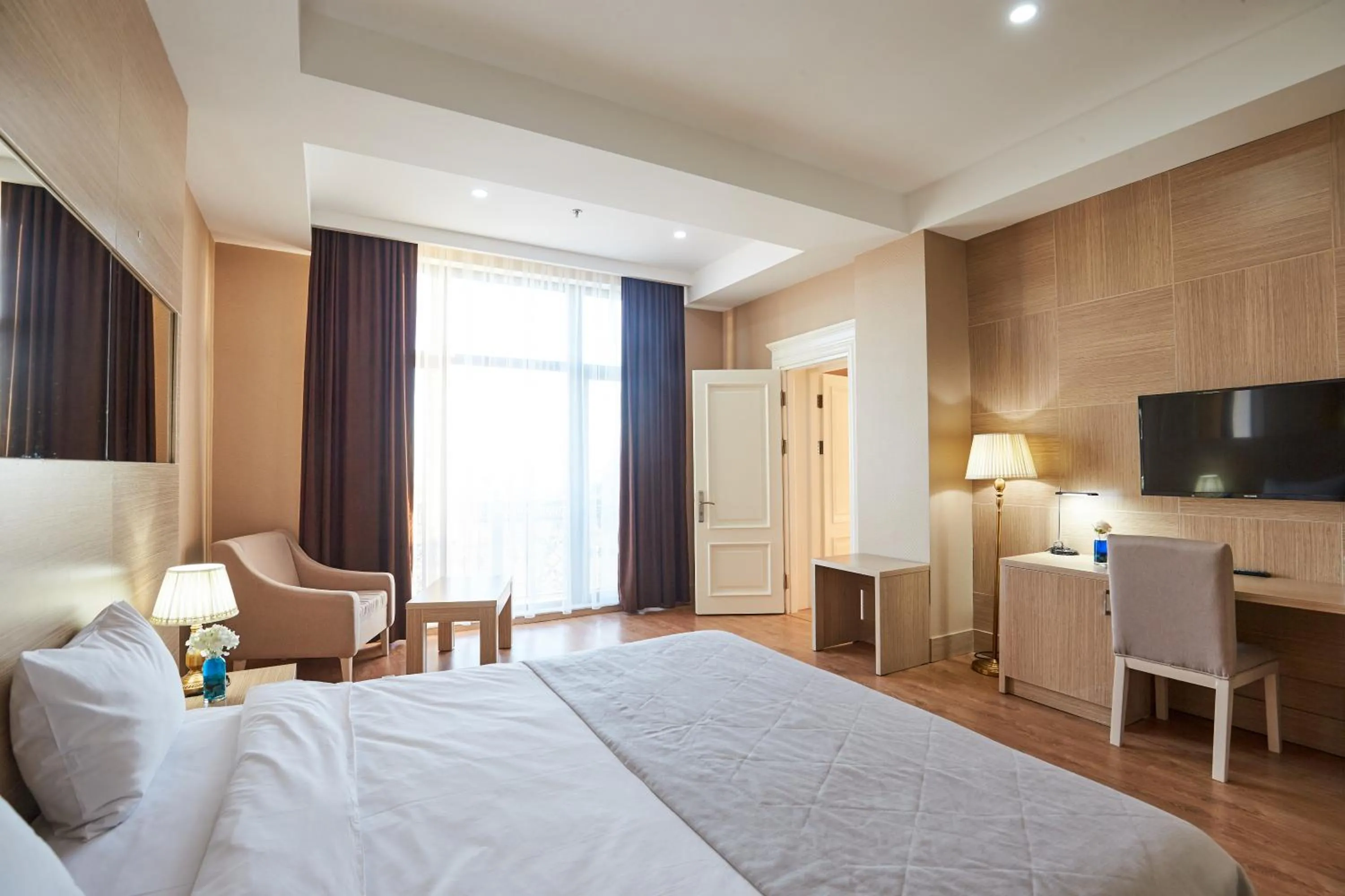 Photo of the whole room, Bed in NOBEL Hotel