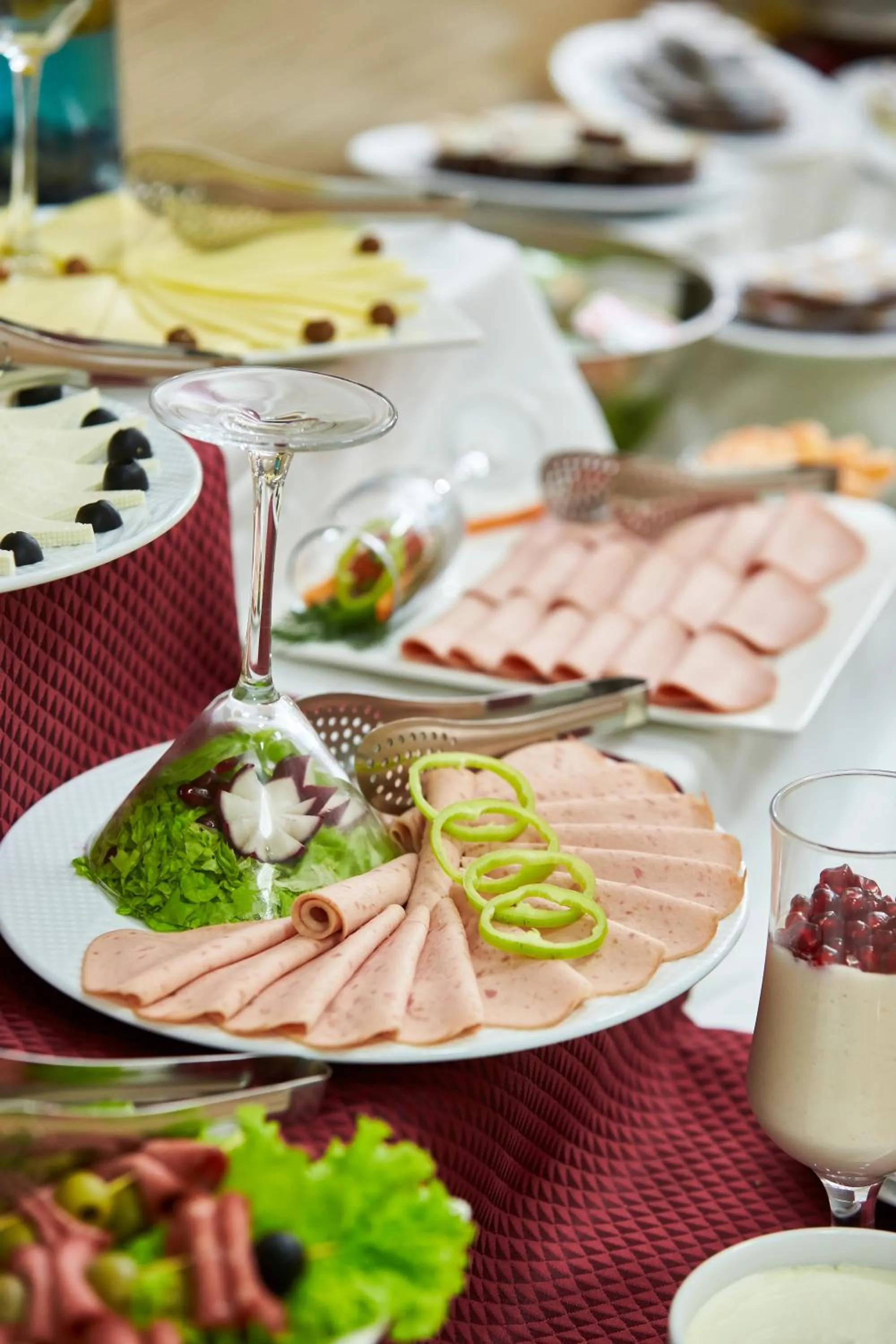 American breakfast in NOBEL Hotel