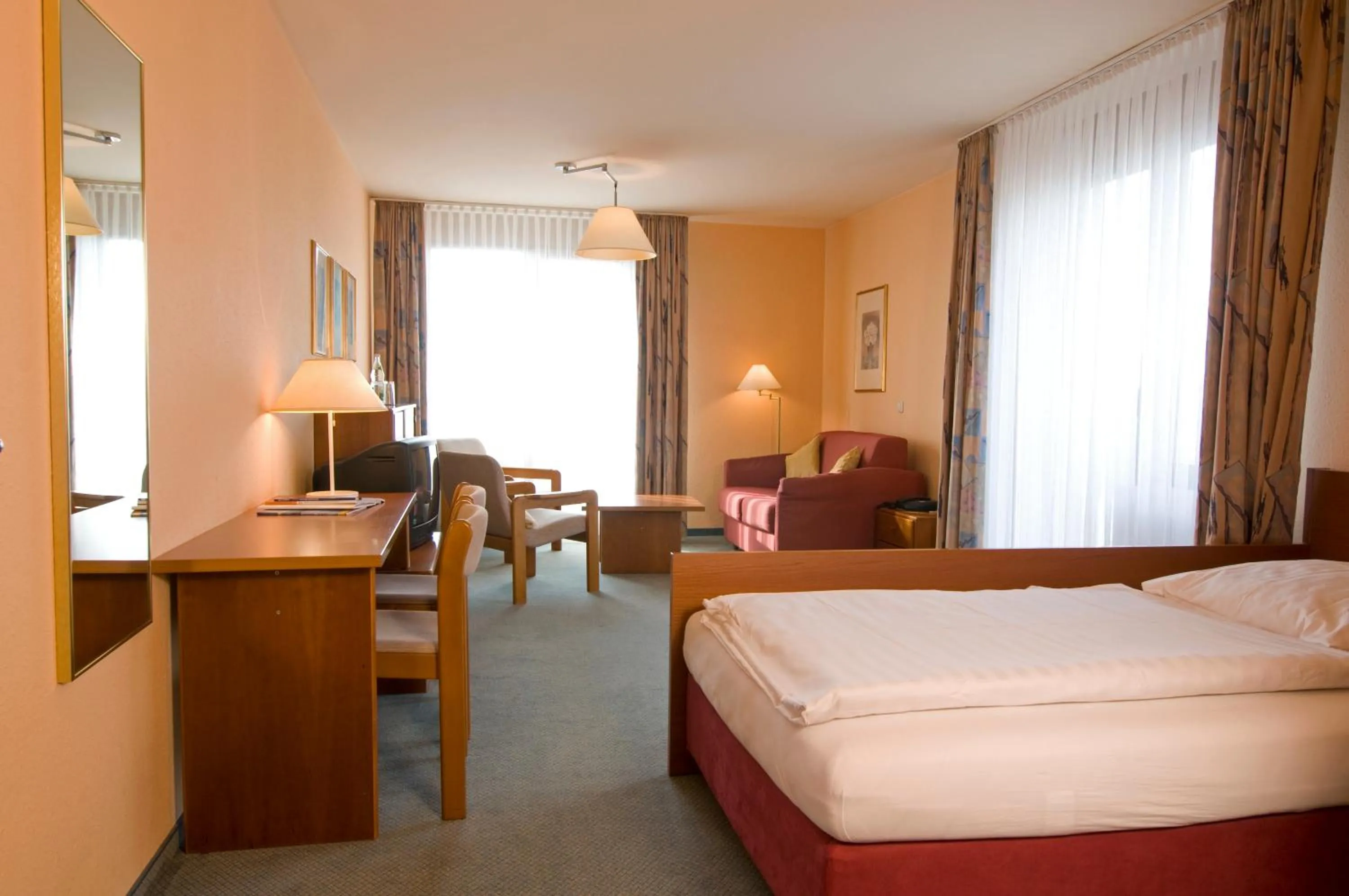 Bed in Hotel Gästehaus Forum am Westkreuz