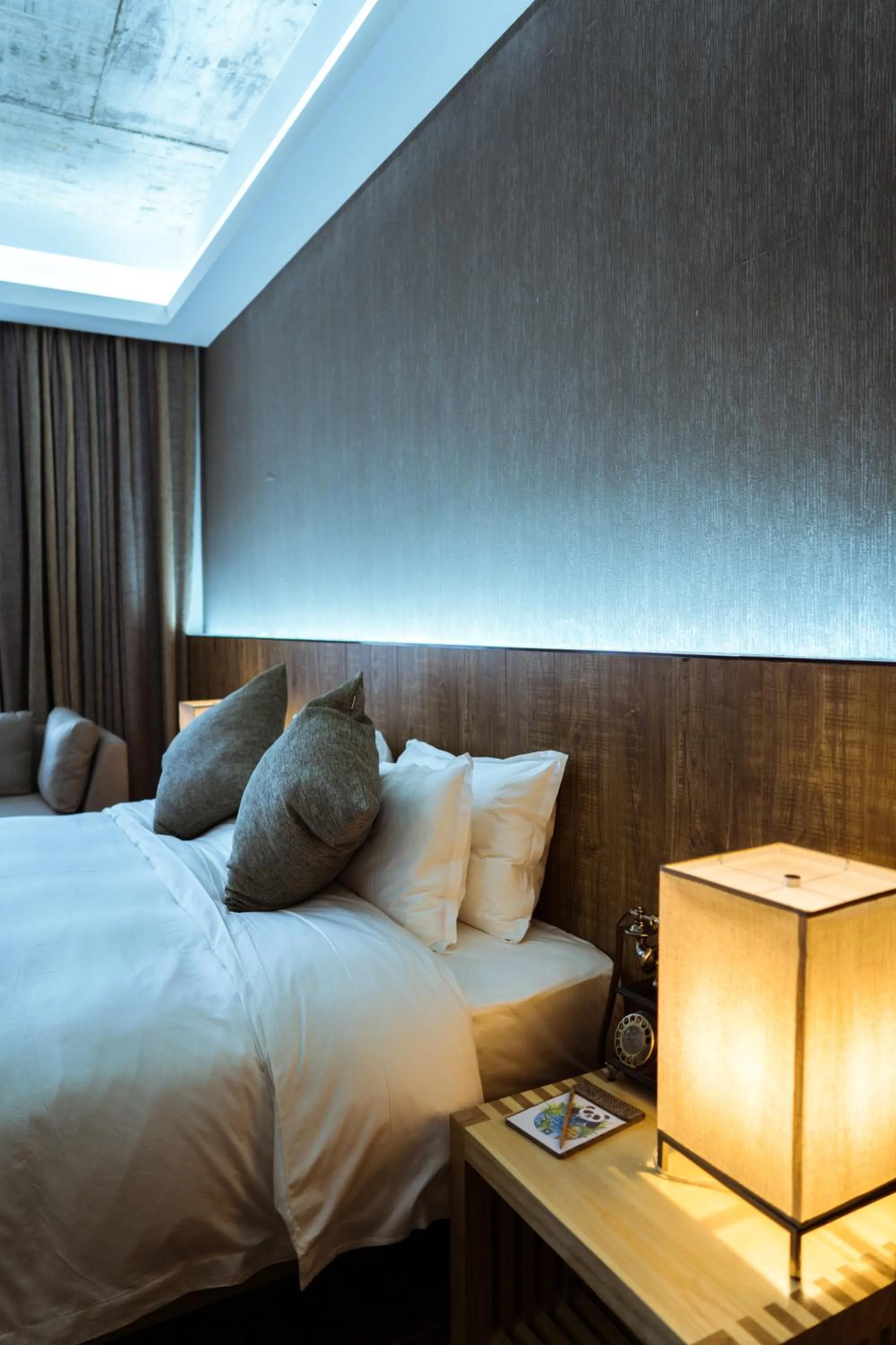 Bed in Lin Yin Art Hotel Shanghai（Pudong airport）