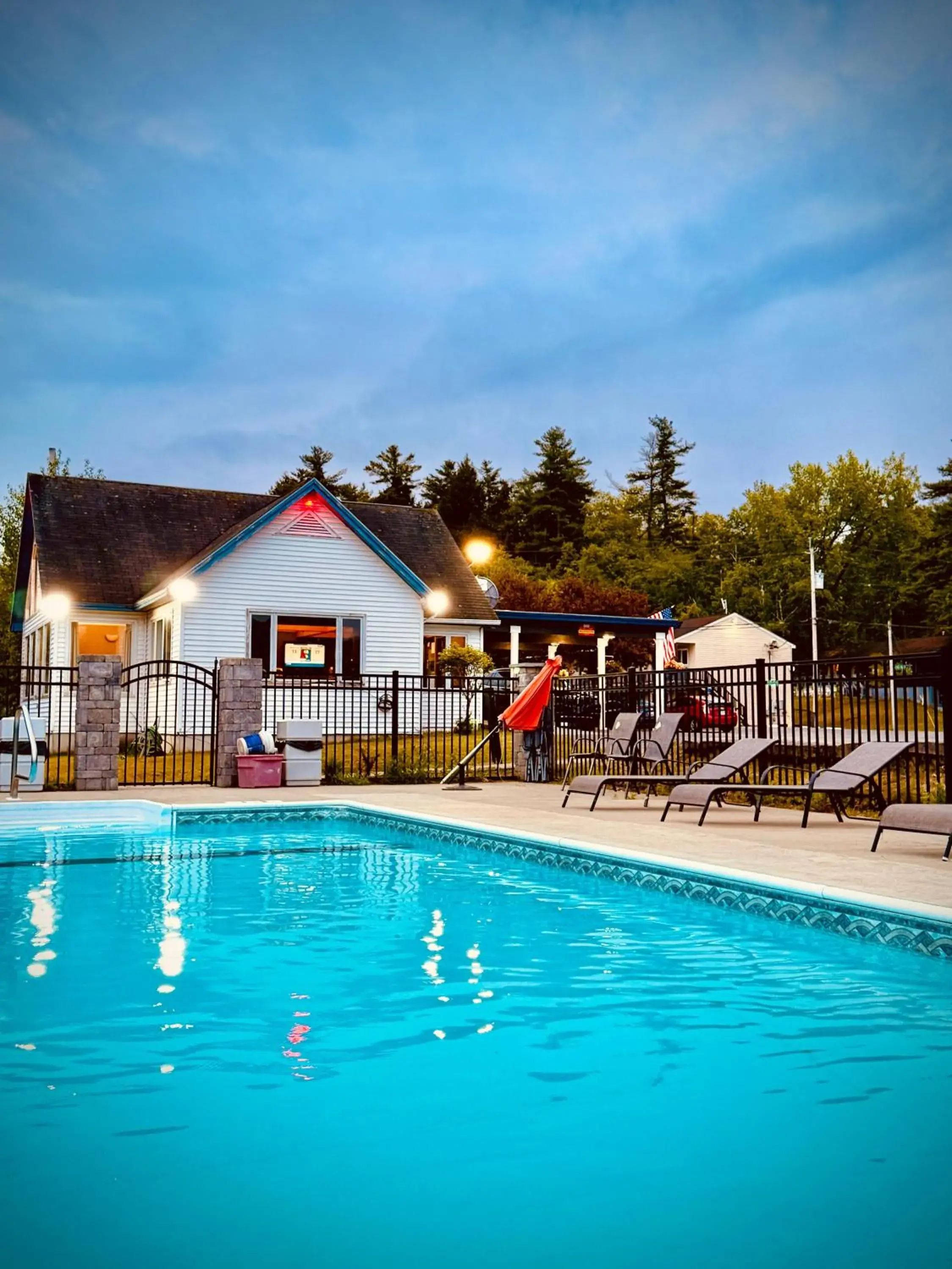 Pool view in Travelodge by Wyndham Lake George NY Pool view in Travelodge by Wyndham Lake George NY