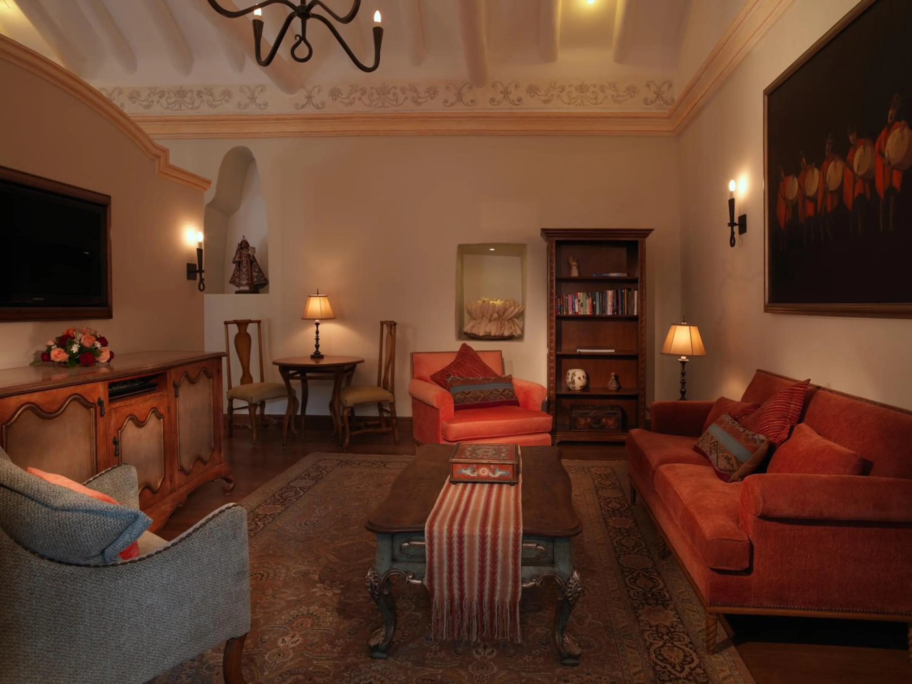 Living room in Palacio Nazarenas, A Belmond Hotel, Cusco
